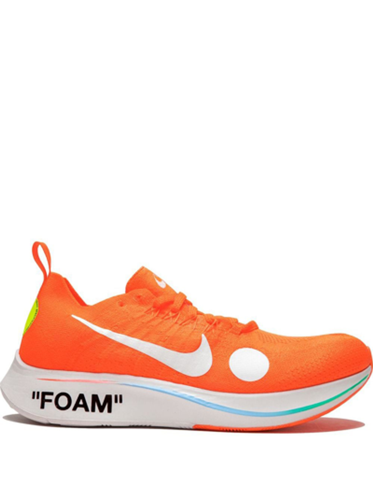 nike off white zoom fly orange