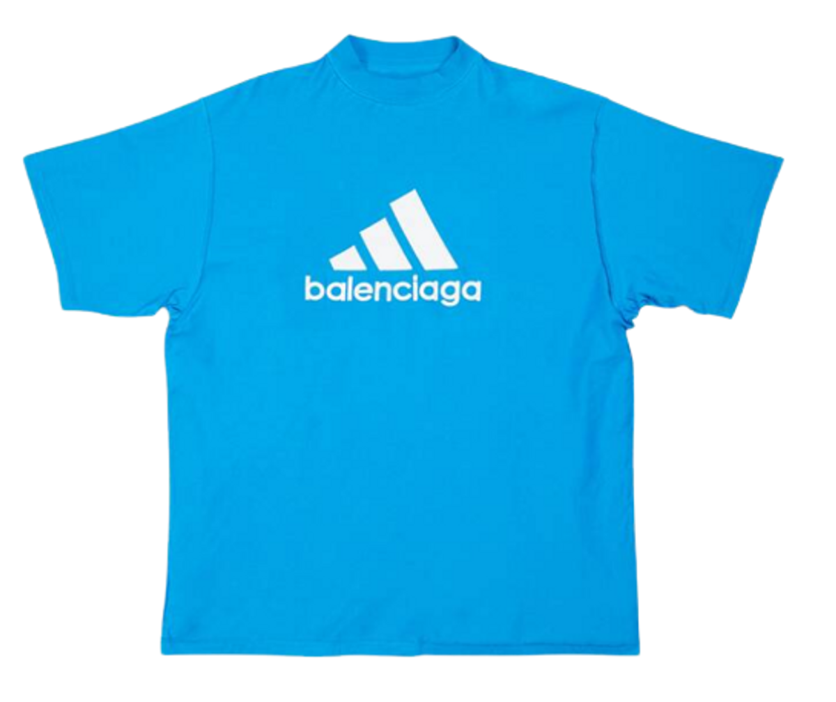 Adidas × Balenciaga Blue Oversized TShirt WHAT’S ON THE STAR?