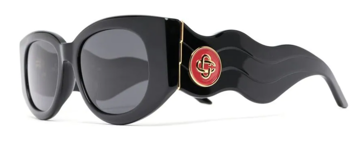 Casablanca Black Memphis Oval Frame Sunglasses