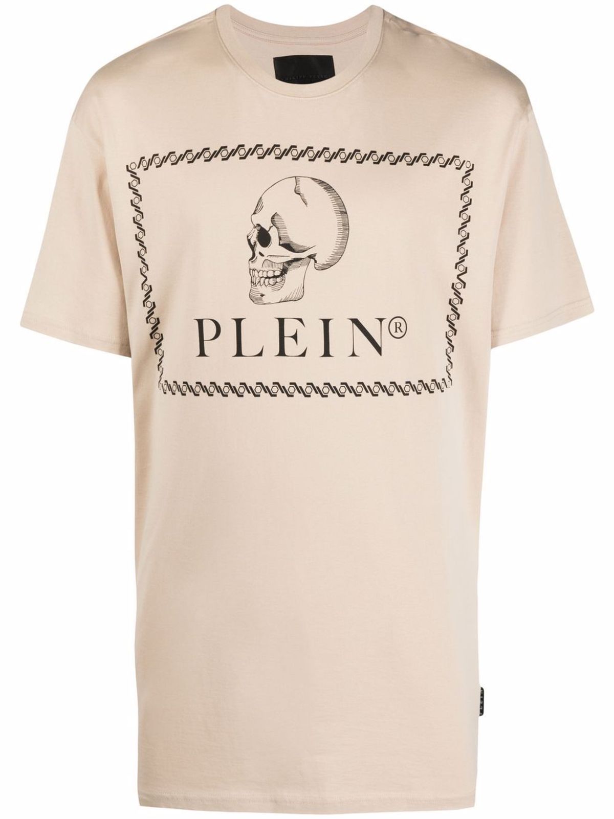 Philipp Plein Red With Studded Skull Logo Summer Skirt