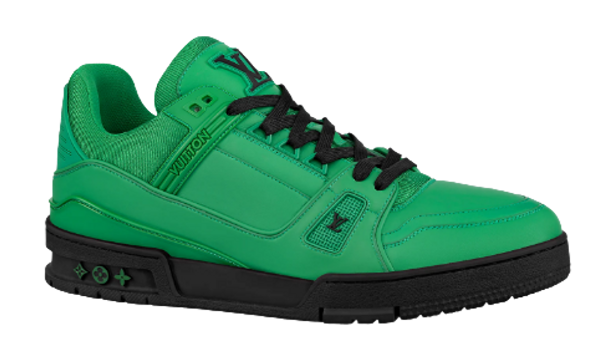 Louis Vuitton Trainer Green Sneakers