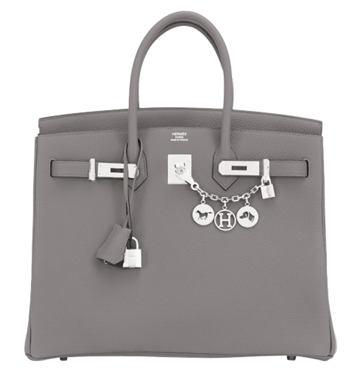 Hermes Birkin 35cm Gris Meyer Togo Grey Palladium Hardware Bag