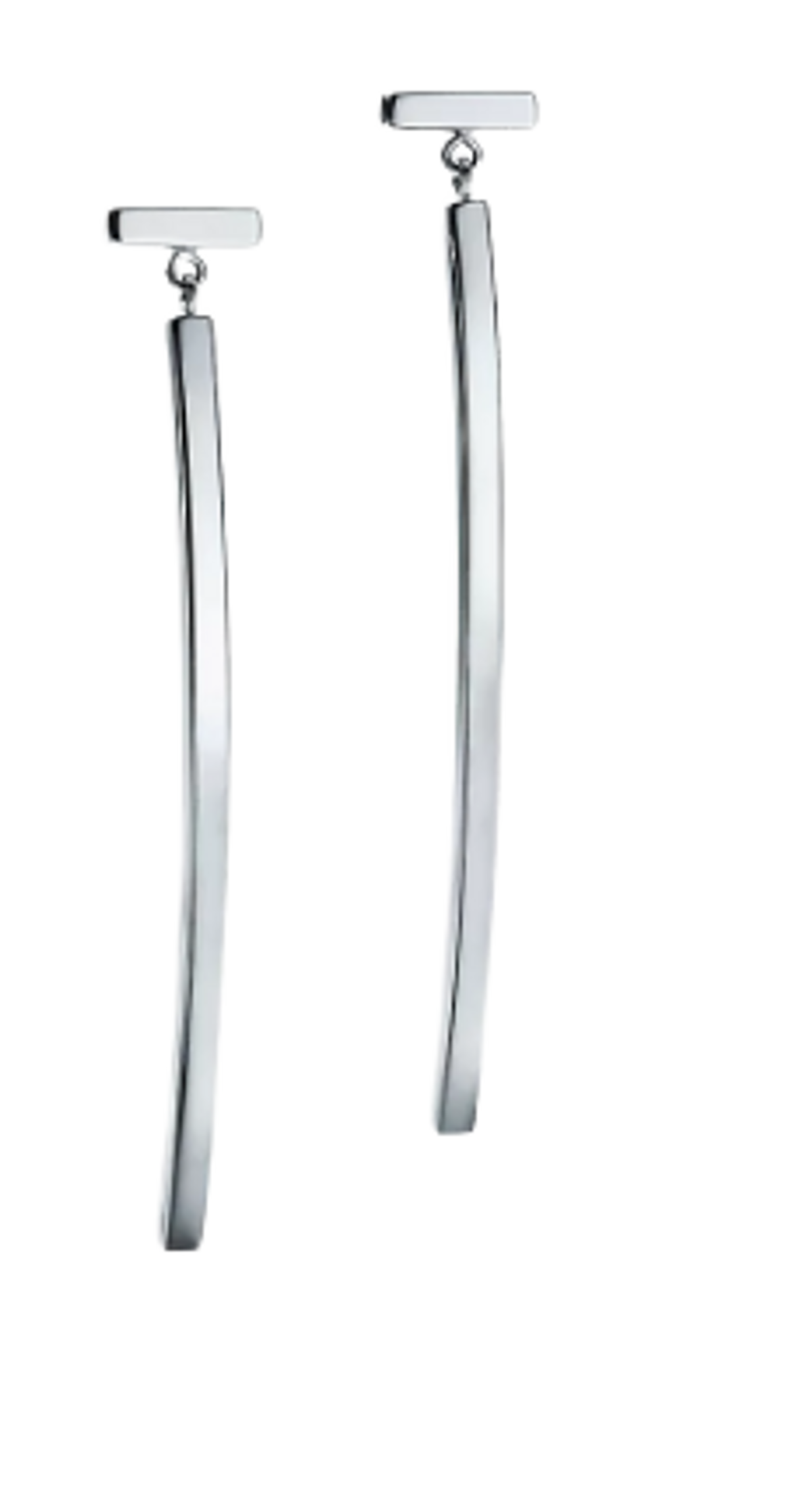 Tiffany&Co White Gold Bar Earrings WHAT’S ON THE STAR?