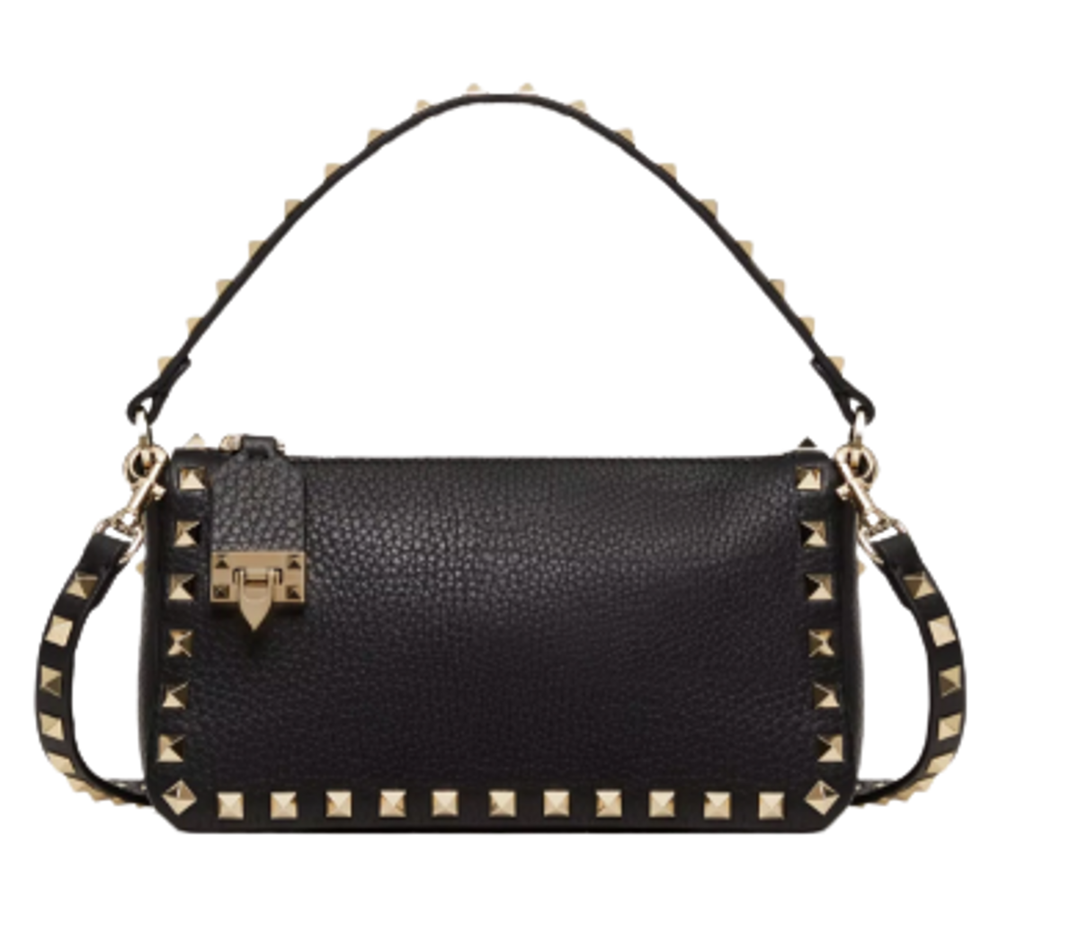 Valentino Small Rockstud Grainy Calfskin Crossbody Bag