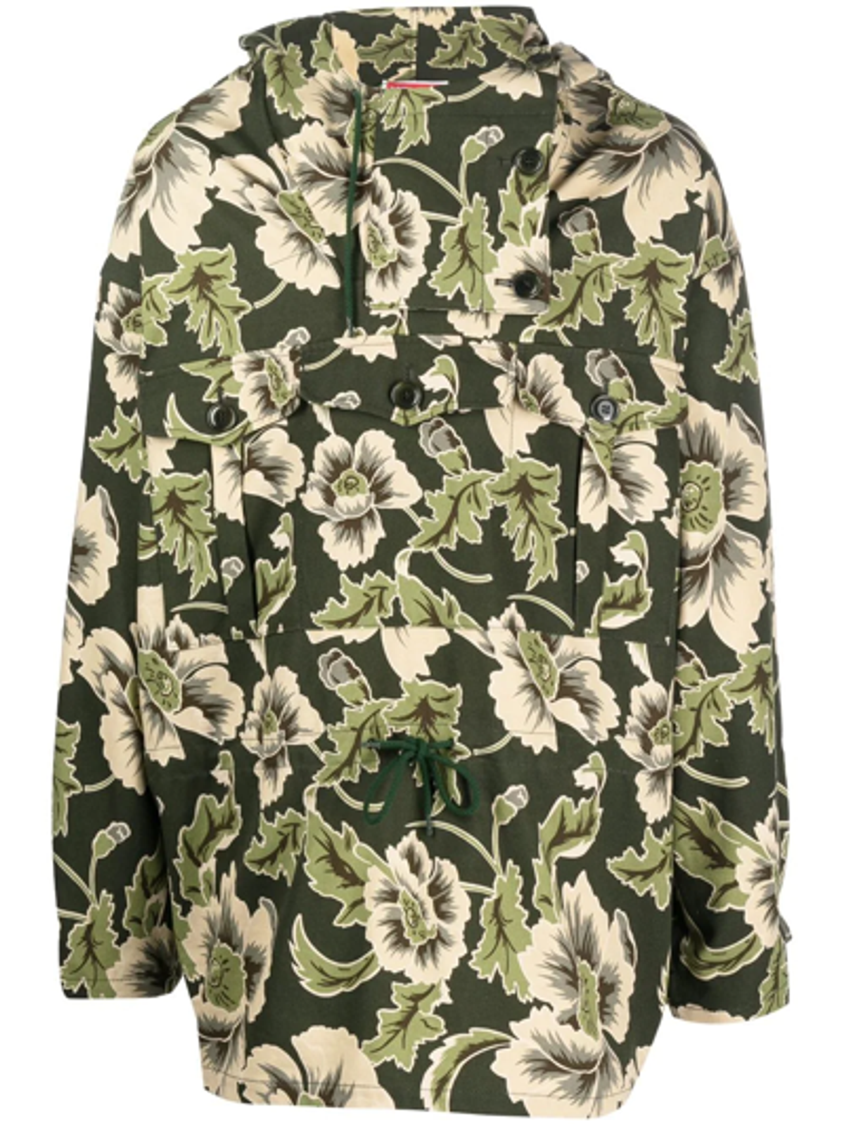 Kenzo Jungle Camo Floral Print Cotton Canvas Jacket
