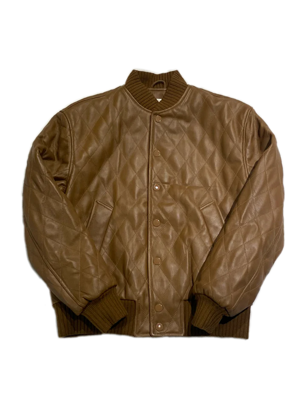 Ernest W. Baker Quilted Leather Bomber
