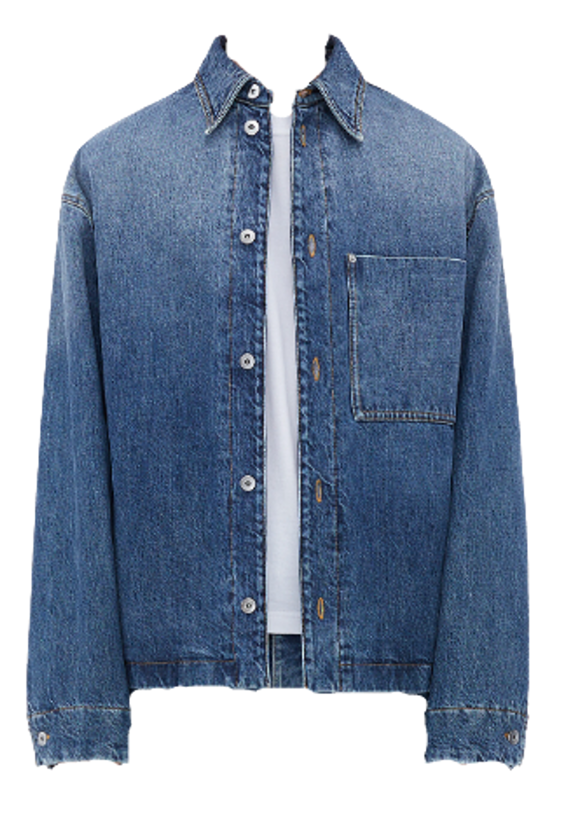 Bottega Veneta Mid Blue Padded Denim Jacket