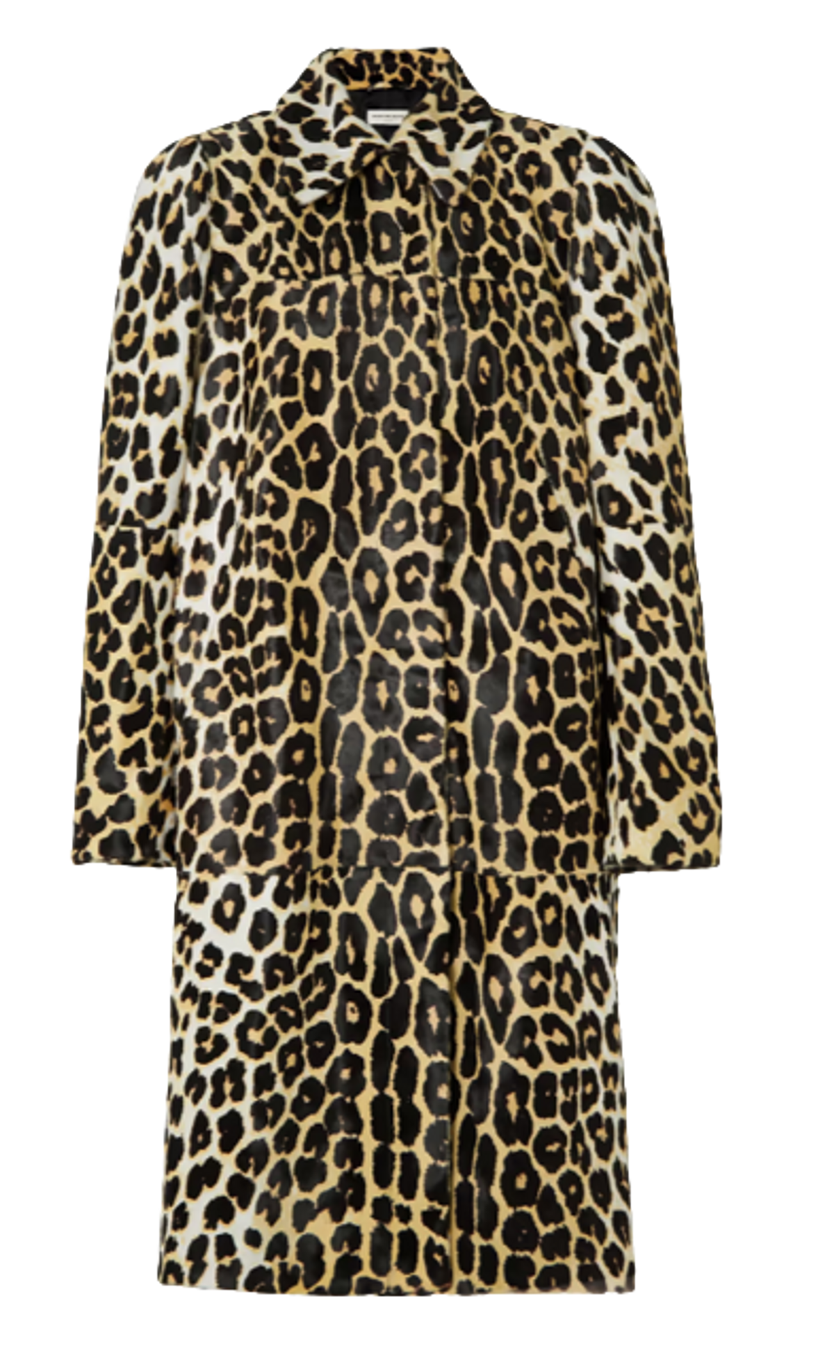 Dries Van Noten Leopard Print Calf Hair Jacket