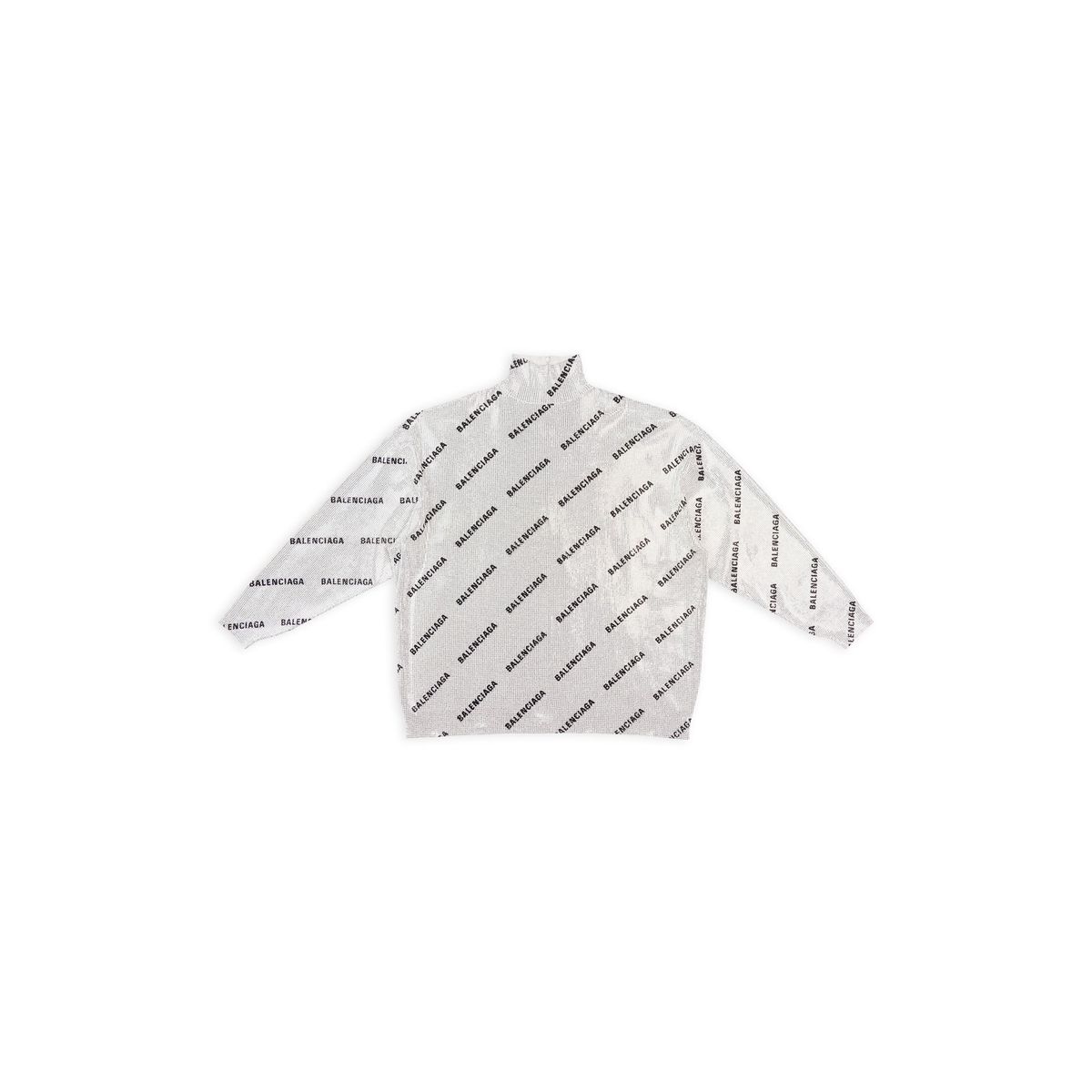Balenciaga All Over Logo Strass Turtlenck