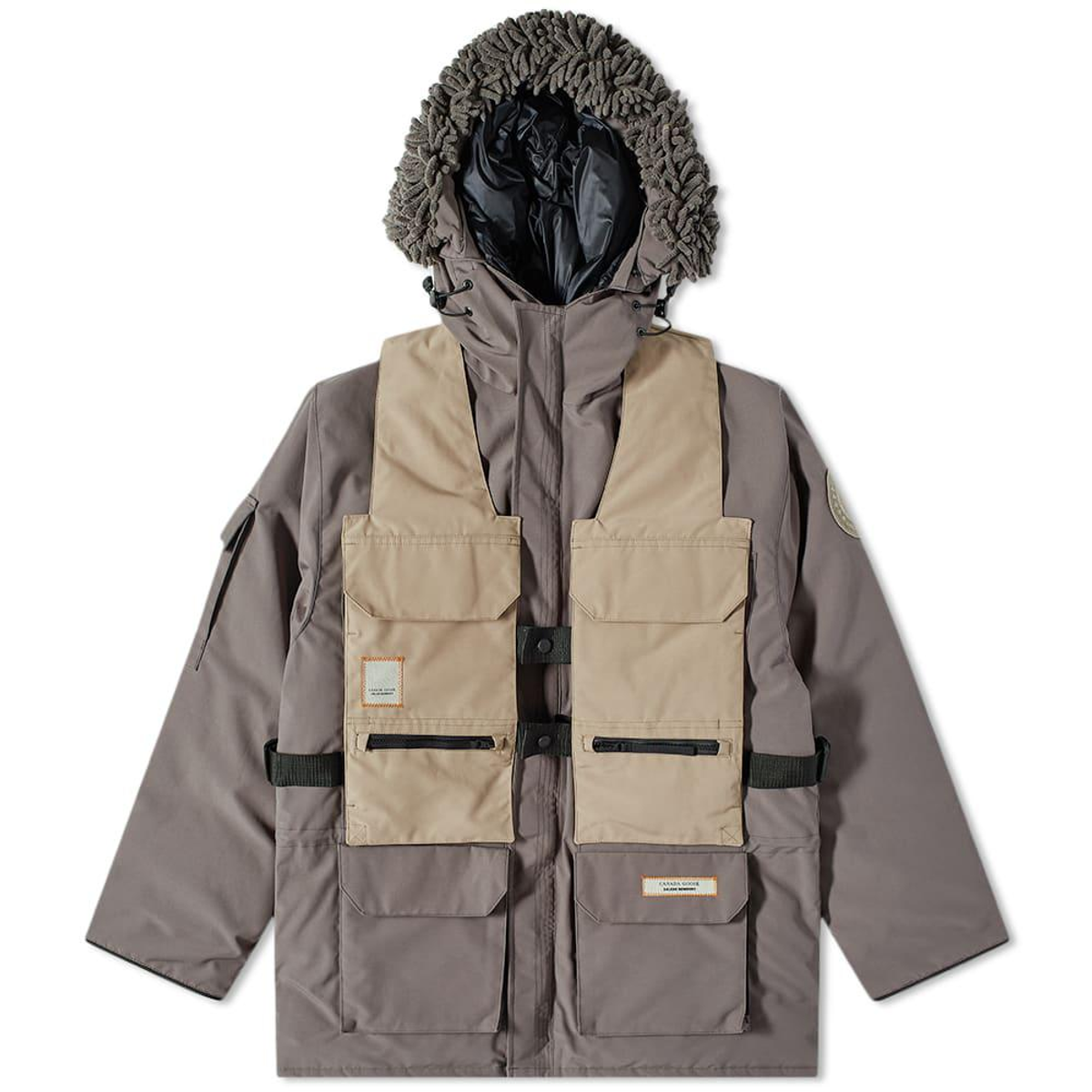 Canada Goose × NBA × Salehe Bembury Gray Expedition Parka