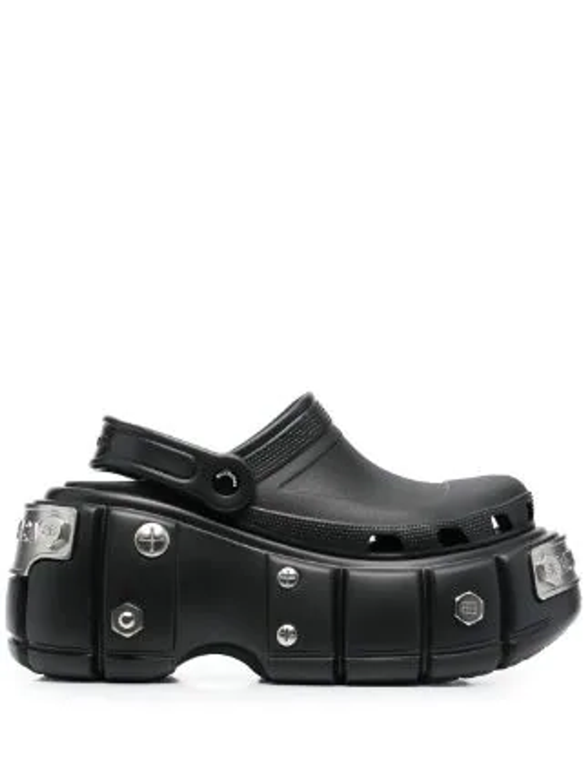 Balenciaga × Crocs Black Platform Clogs