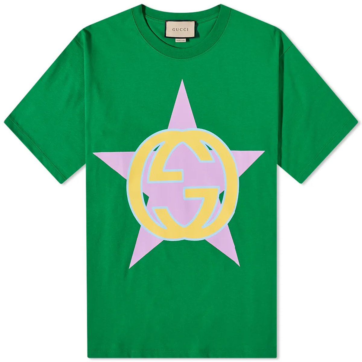Gucci Green Star Interlock Gg T-Shirt