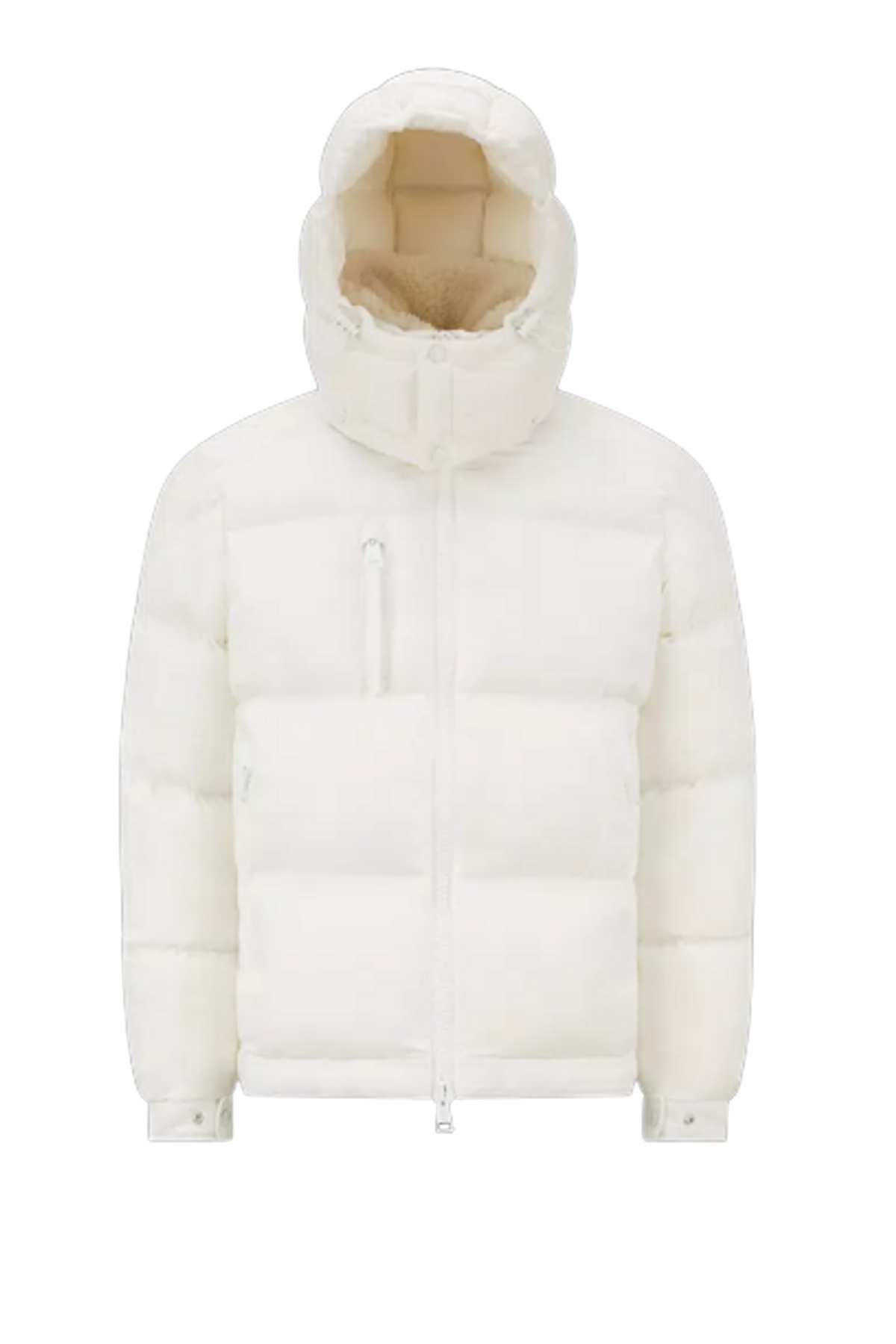 Moncler White Tarentaise Short Down Jacket