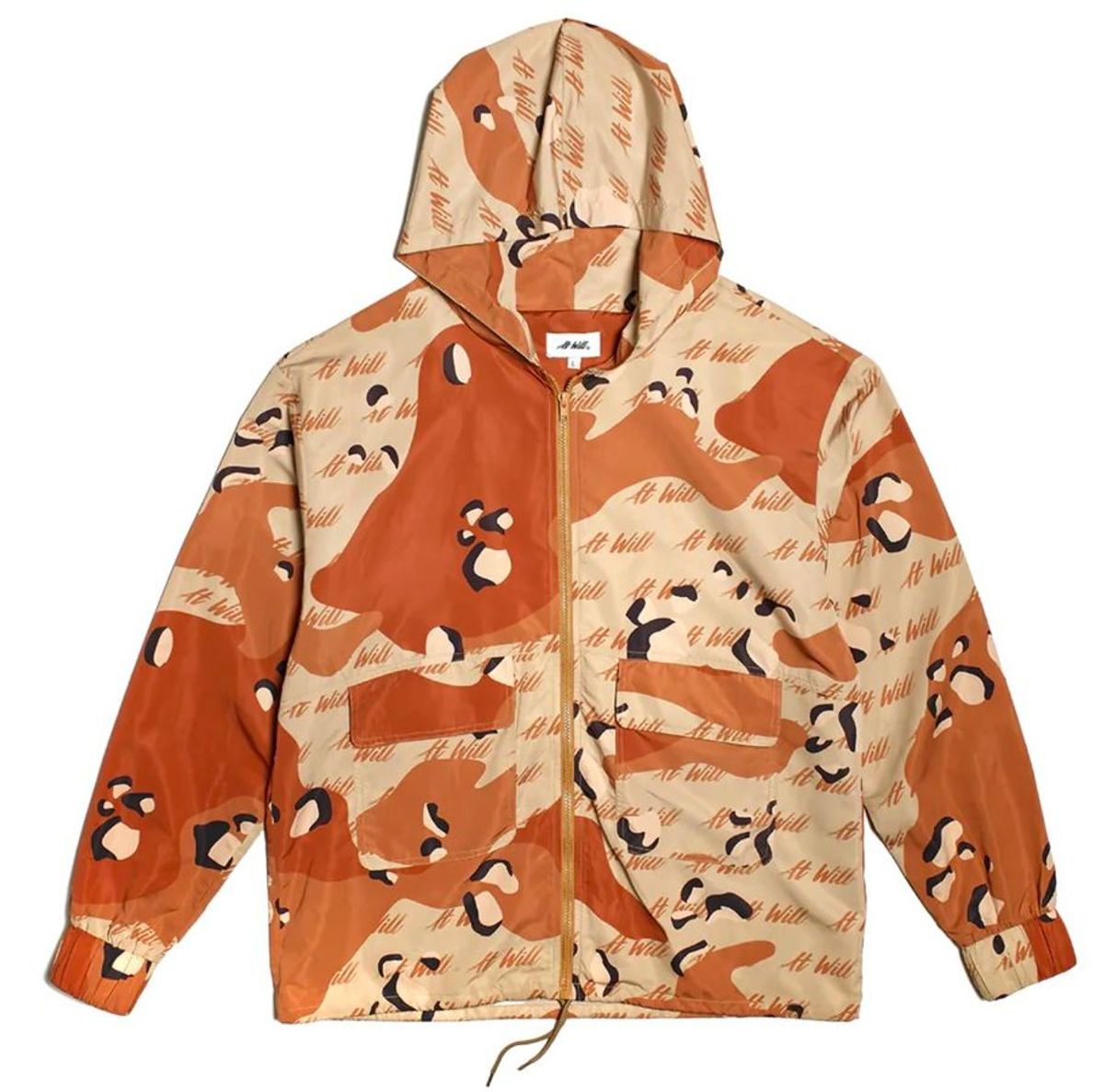 At Will Monogram Desert Camo Windbreaker