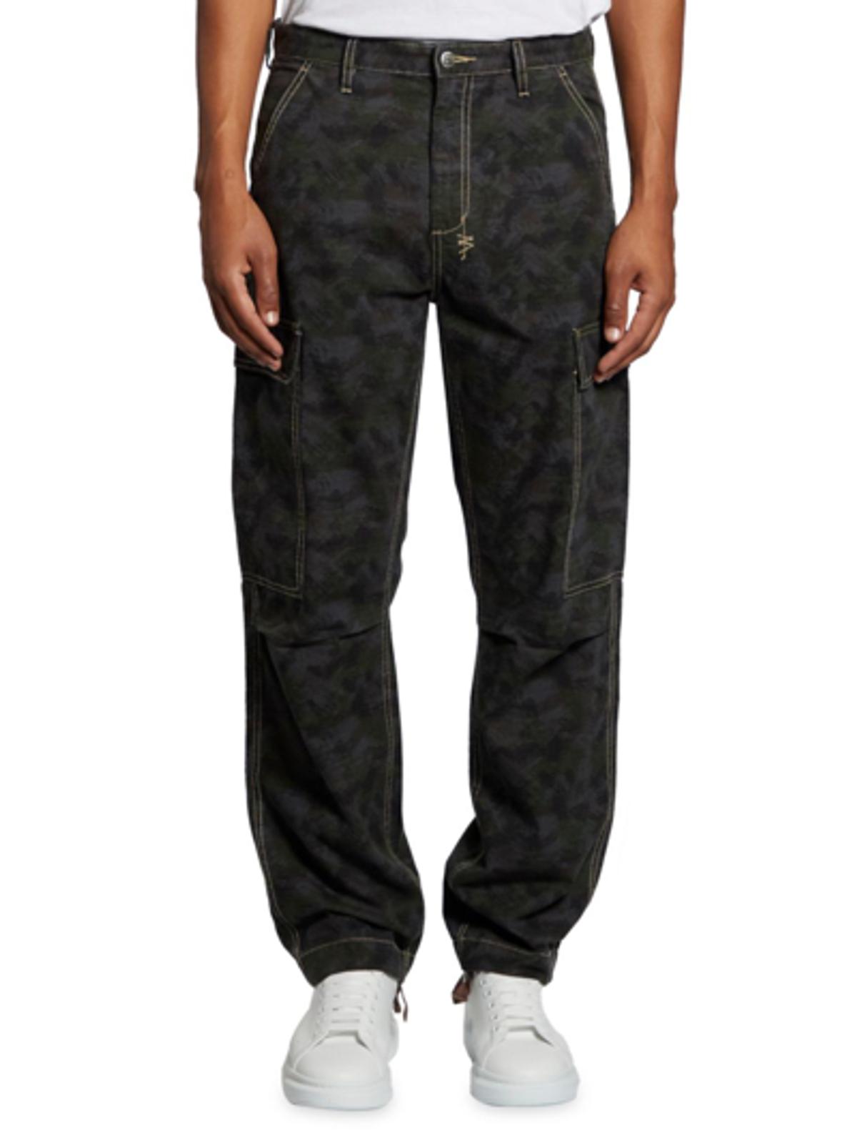 Ksubi Mens Unity Fugitive Camouflage Print Cargo Pants