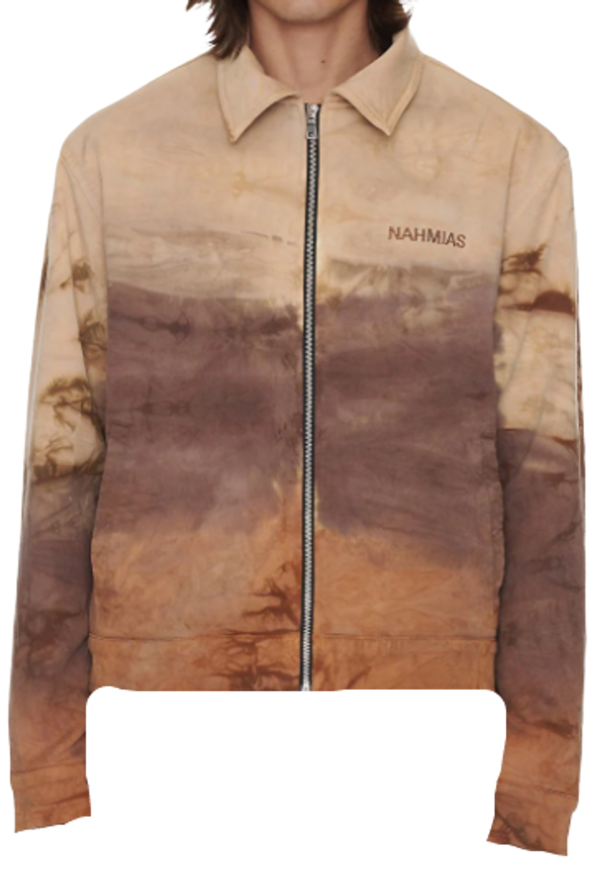 Nahmias Ombre Zip Up Logo Jacket
