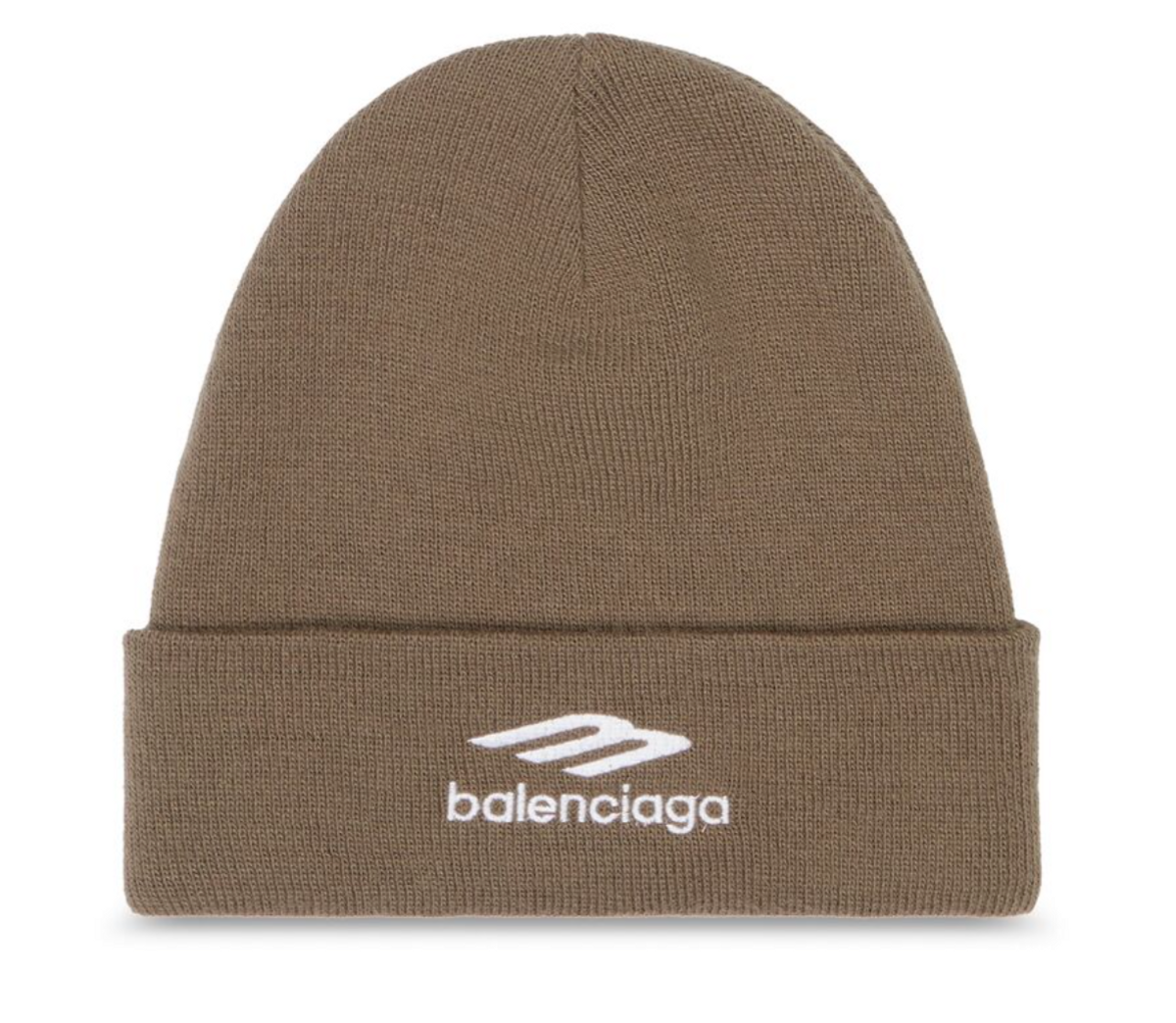 Balenciaga 3B Sports Icon Brown Beanie