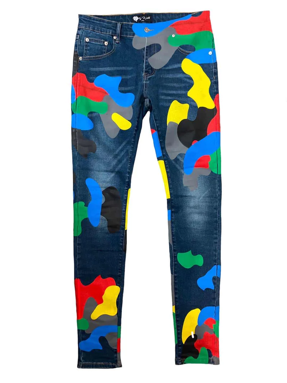 Bone Thugs-n-Harmony Blue Camo Denim Jeans