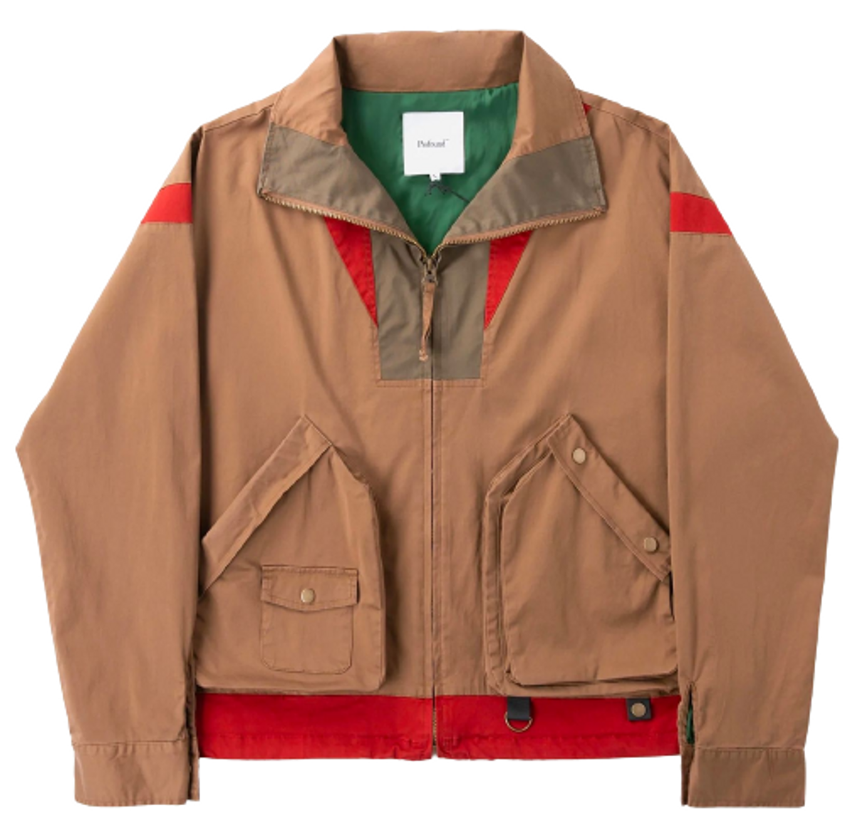 Profound Multi-Pocket Color Blocked Cargo Jacket