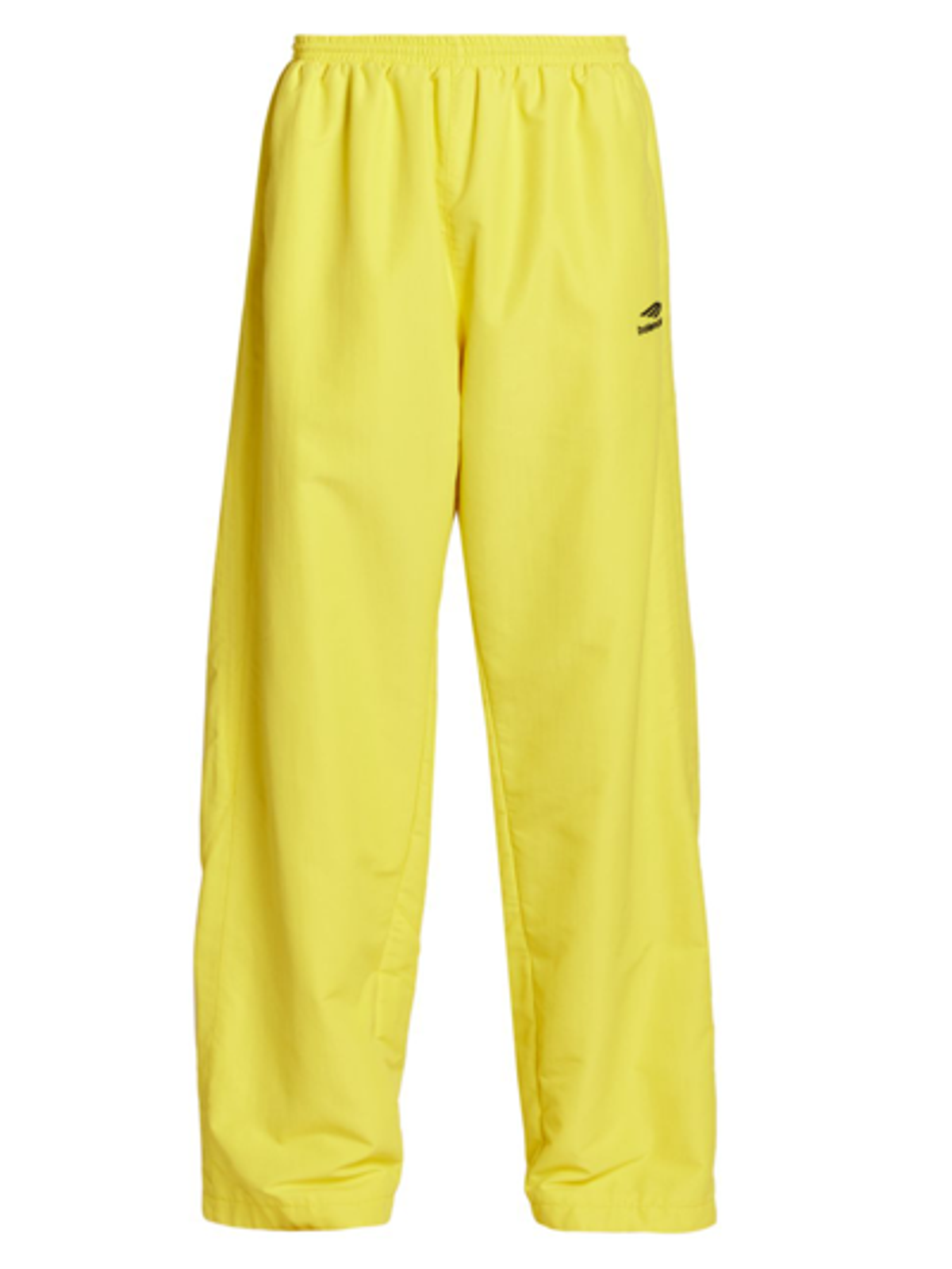 Balenciaga Relaxed Nylon Track Pants In Citrus Yellow
