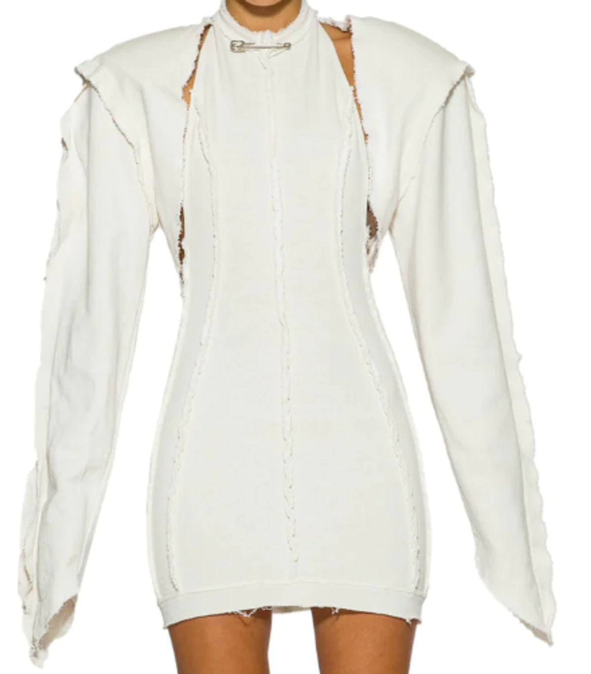 Sami Miro White Terry Open Seam Bolero