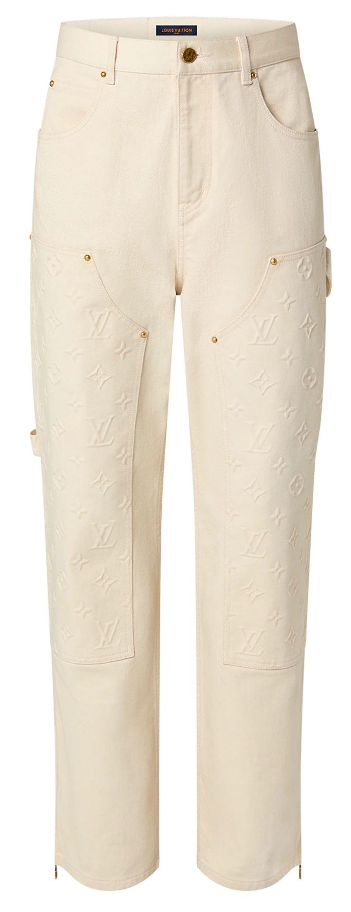Louis Vuitton Monogram Workwear Denim Carpenter Pants