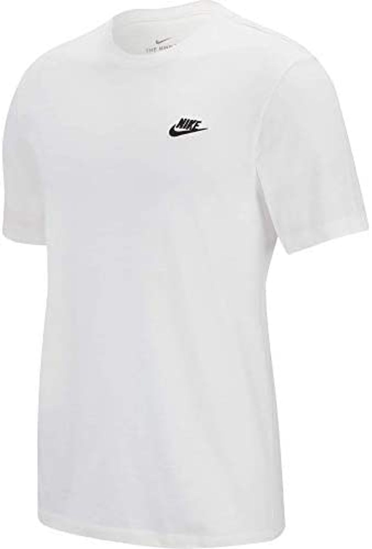 Nike Logo-Embroidered Cotton-Jersey White T-Shirt