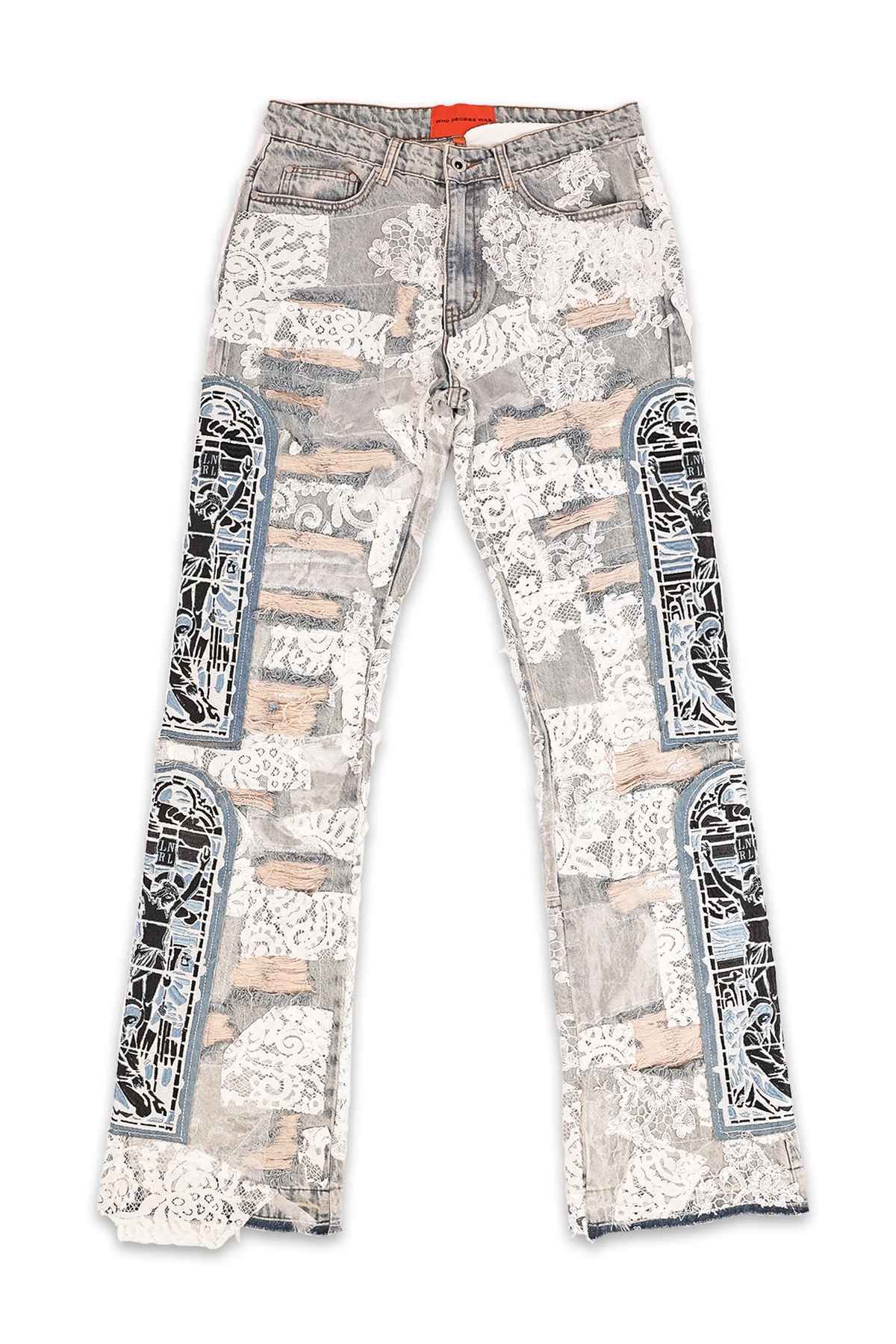 Who Decides War Altar Lace Fusion Denim Jeans