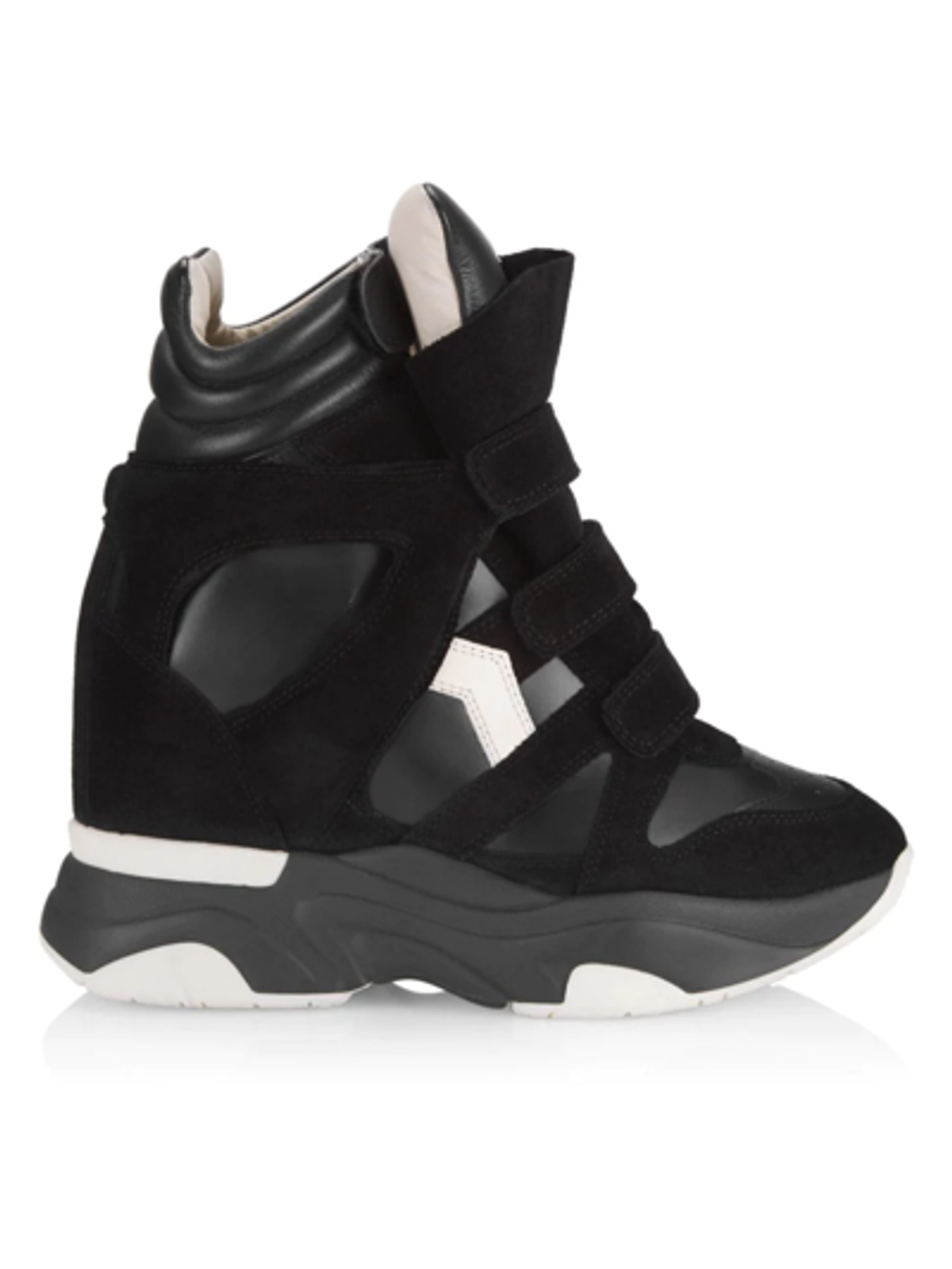 Isabel Marant Balskee 90mm Wedge Black Sneakers