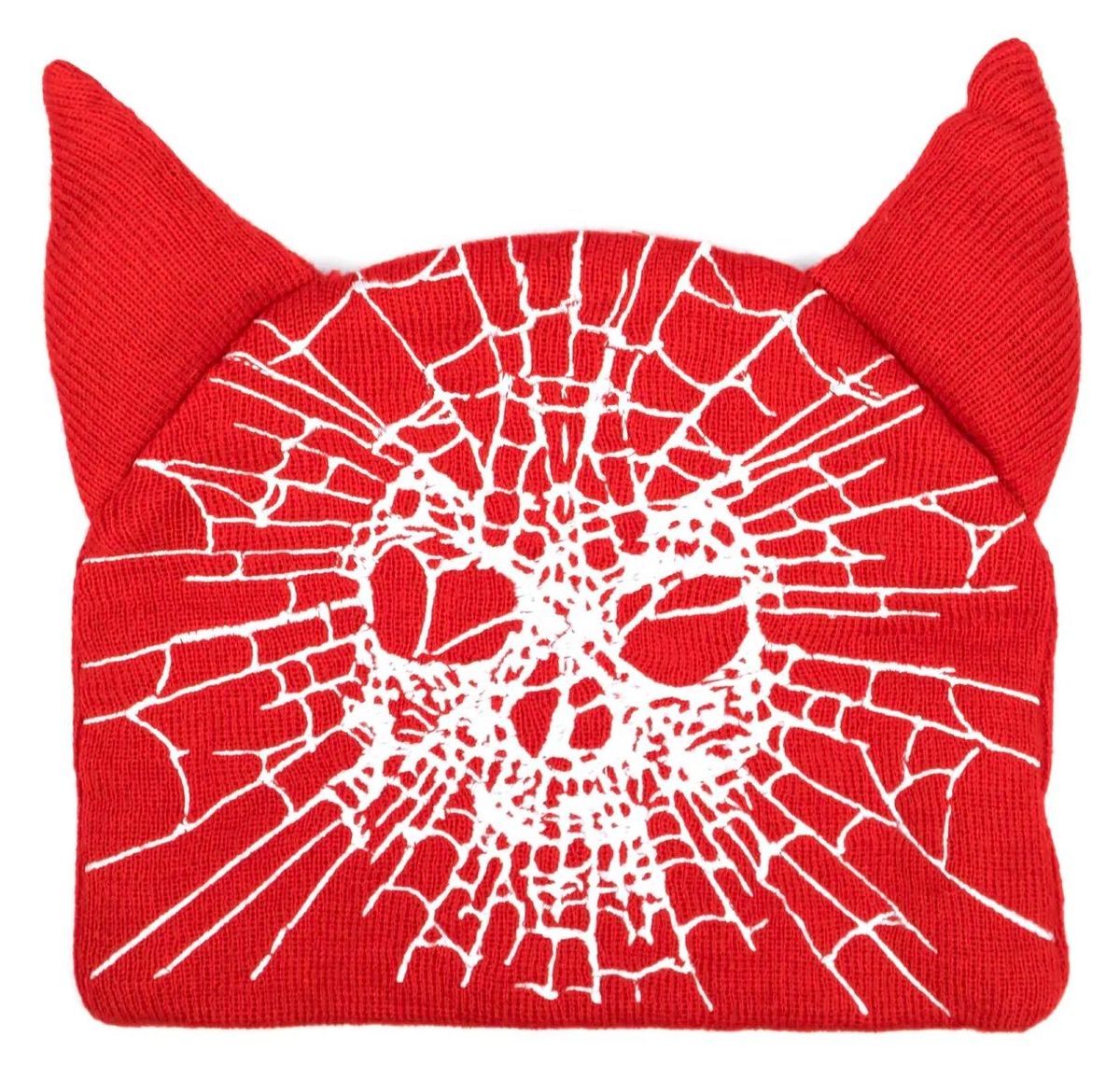 Juvenile Skelly Horn Red Beanie Hat