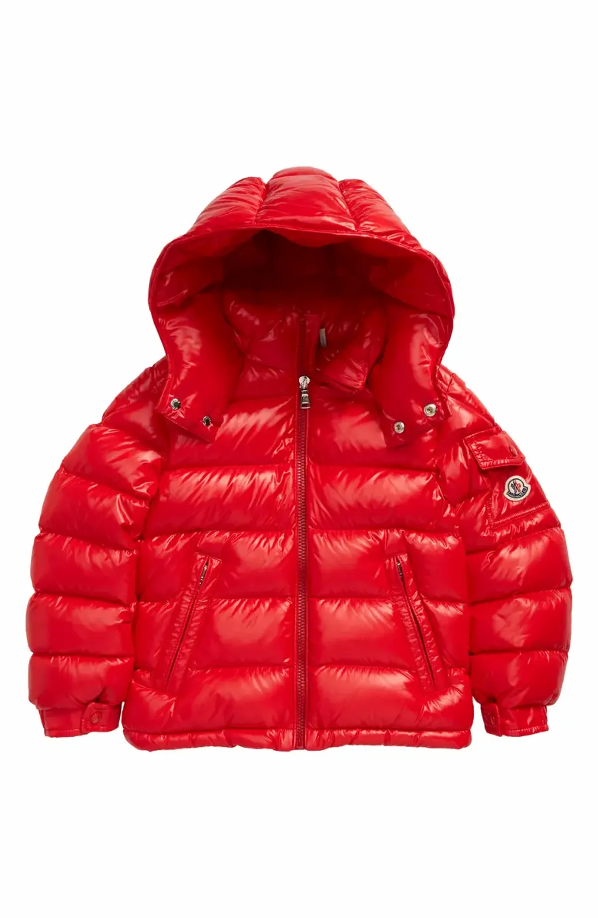 Moncler Kids New Maya Water Resistant Hooded Down Puffer Jacket In Black