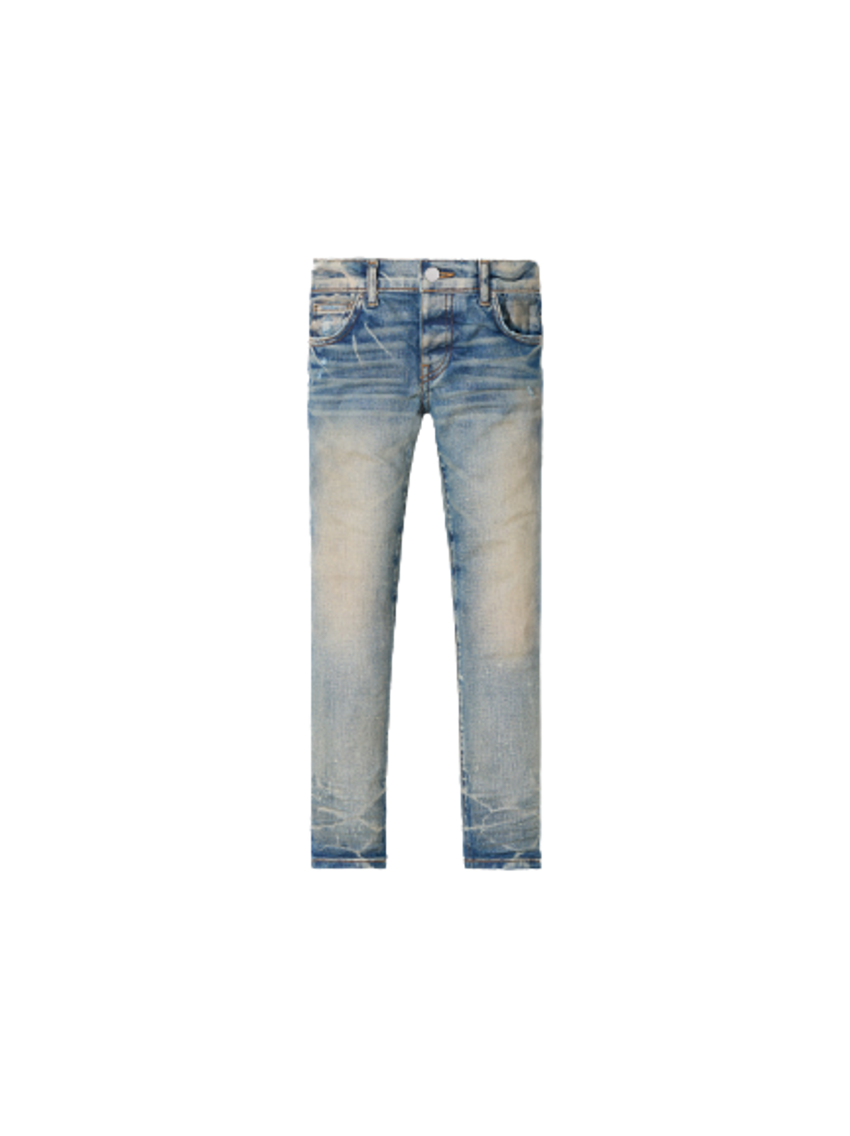 Amiri Kids Blue Stack Jeans In Clay Indigo