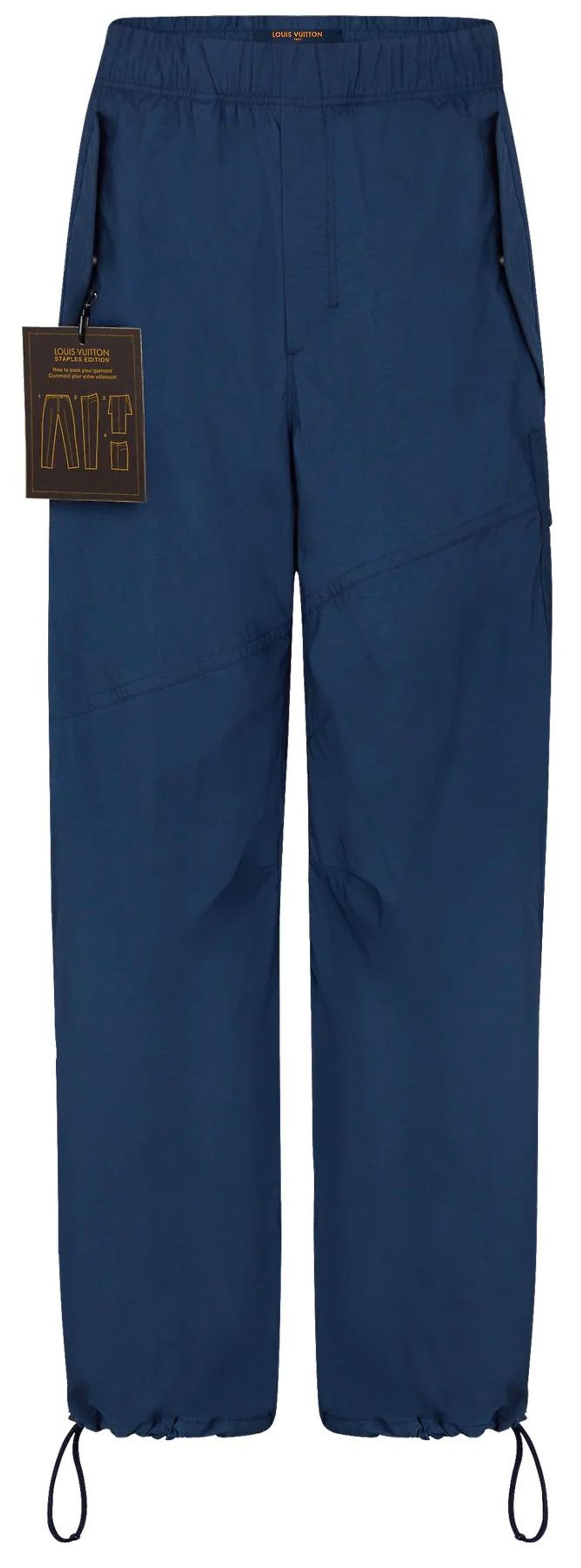 Louis Vuitton Louis Vuitton Staples Edition Navy Cargo Wide Leg Pants