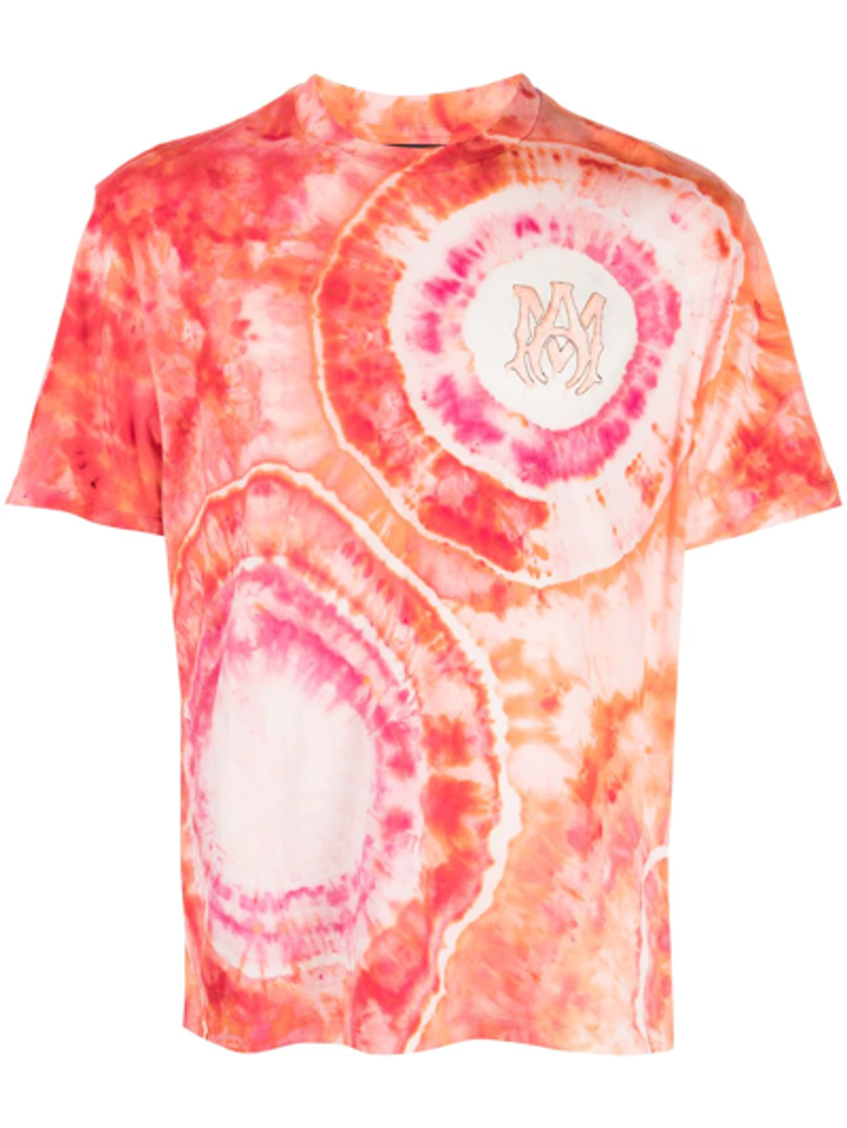 Amiri Tie-Dye Short-Sleeve Orange T-Shirt