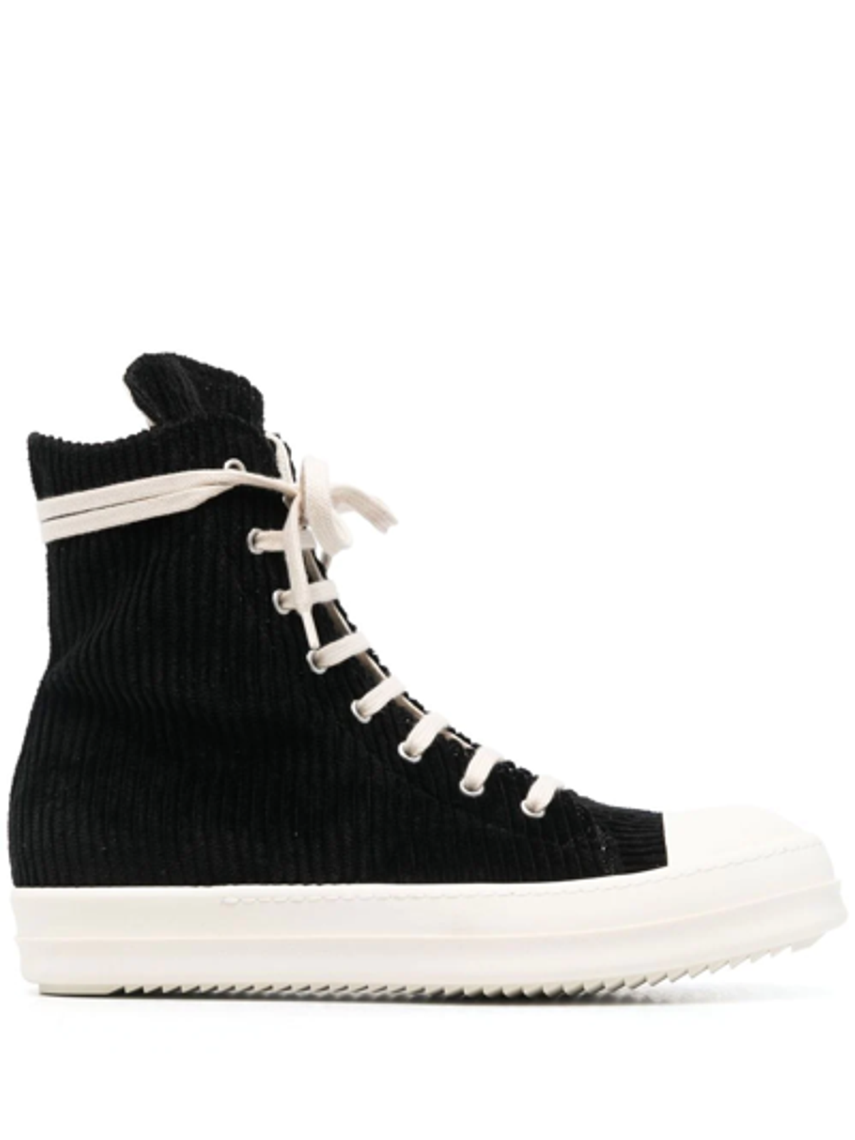 Rick Owens Black Abstract High-top Sneakers