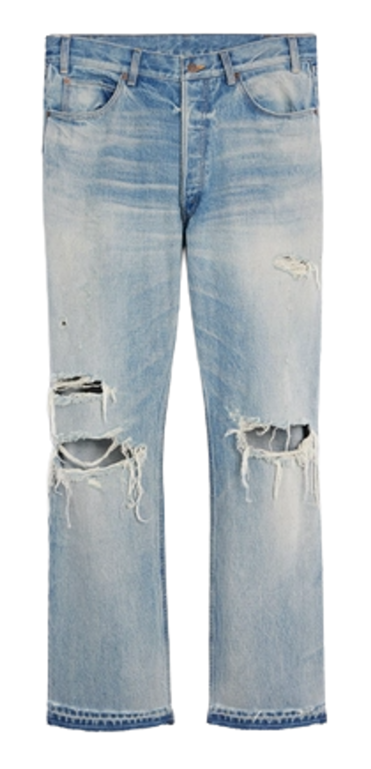 Celine Westwide Wash Denim Wesley Destroyed Jeans