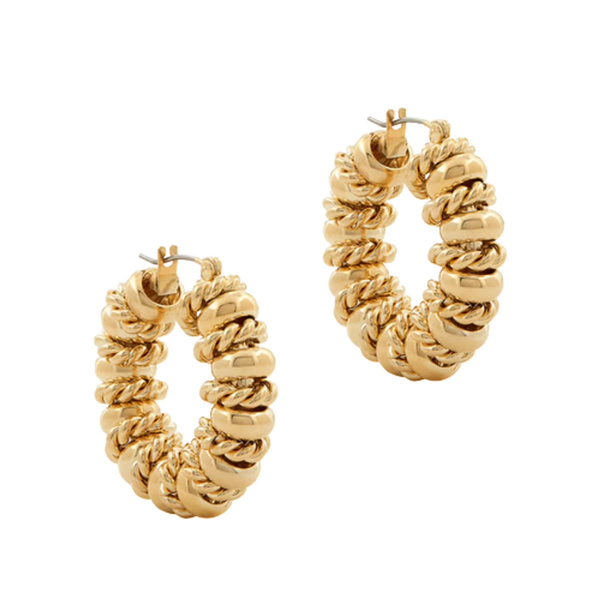 Laura Lombardi Serena Gold Plated Brass Earrings