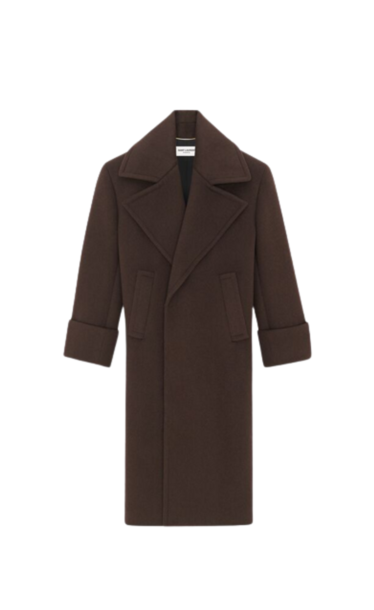 Saint Laurent Cashmere Felt Long Coat