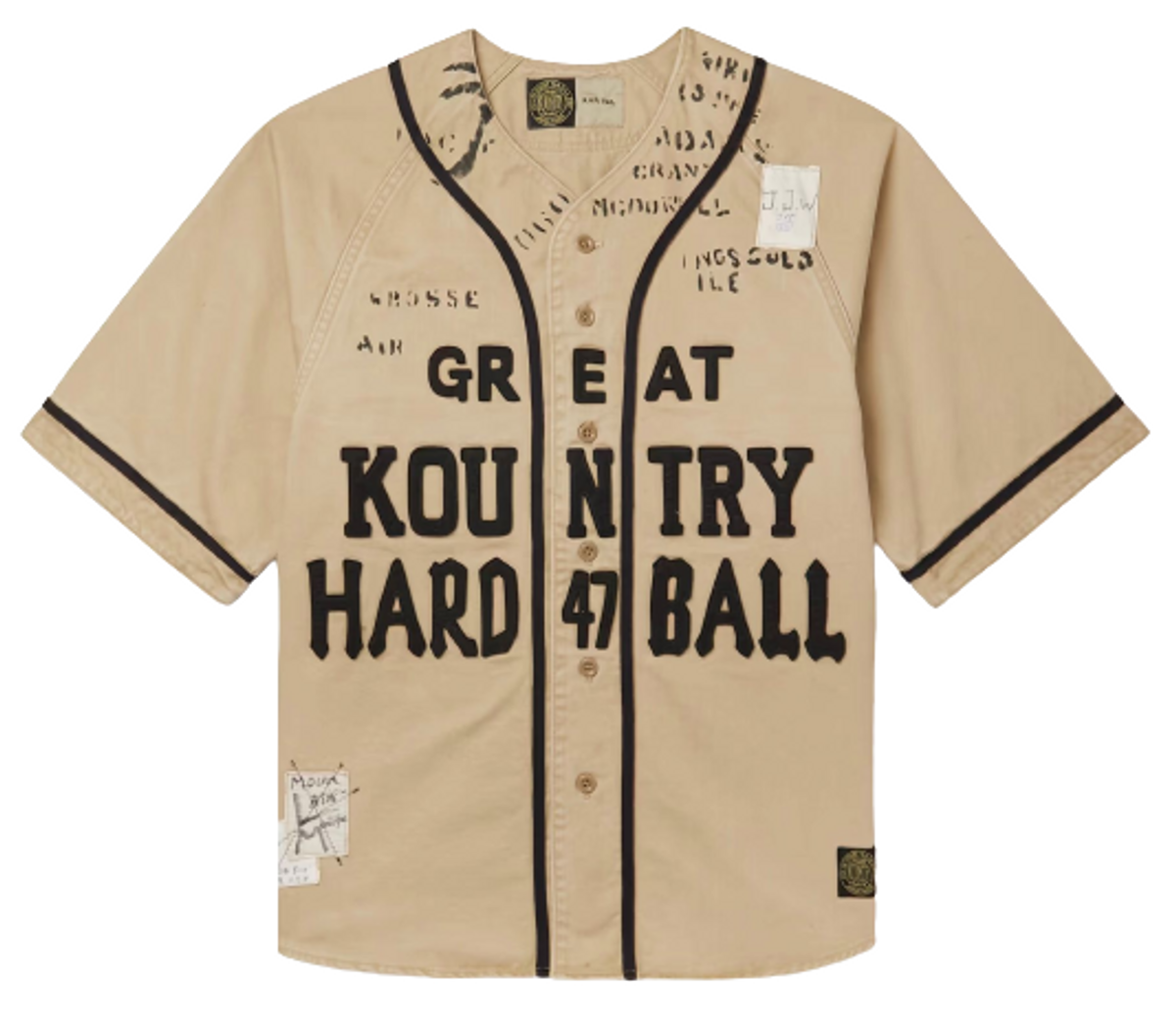 Kapital Printed Embroidered Cotton-Jersey Shirt