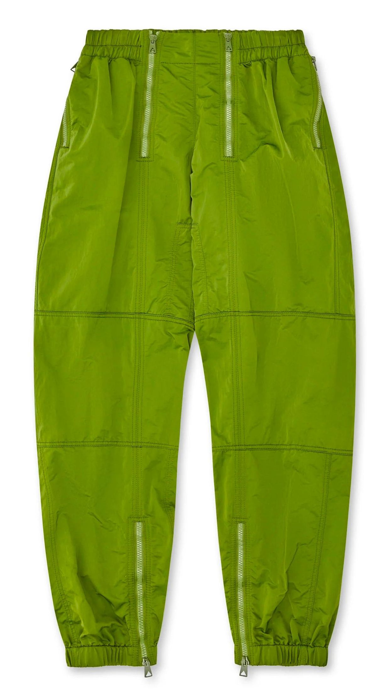 Bottega Veneta Zipped Jalapeno Nylon Pants