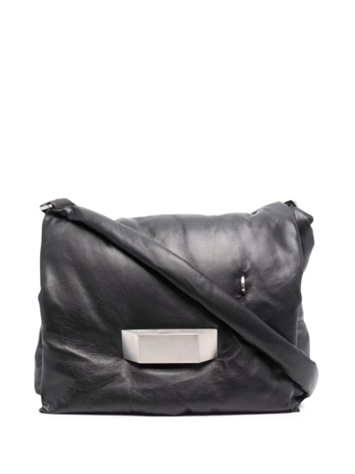 Rick Owens Black Pillow Small Leather Cross Body Bag