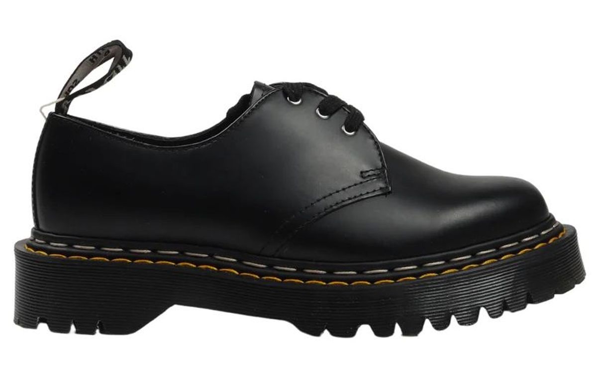 Rick Owens × Dr. Martens 1461 Black Smooth Leather Oxford Shoes