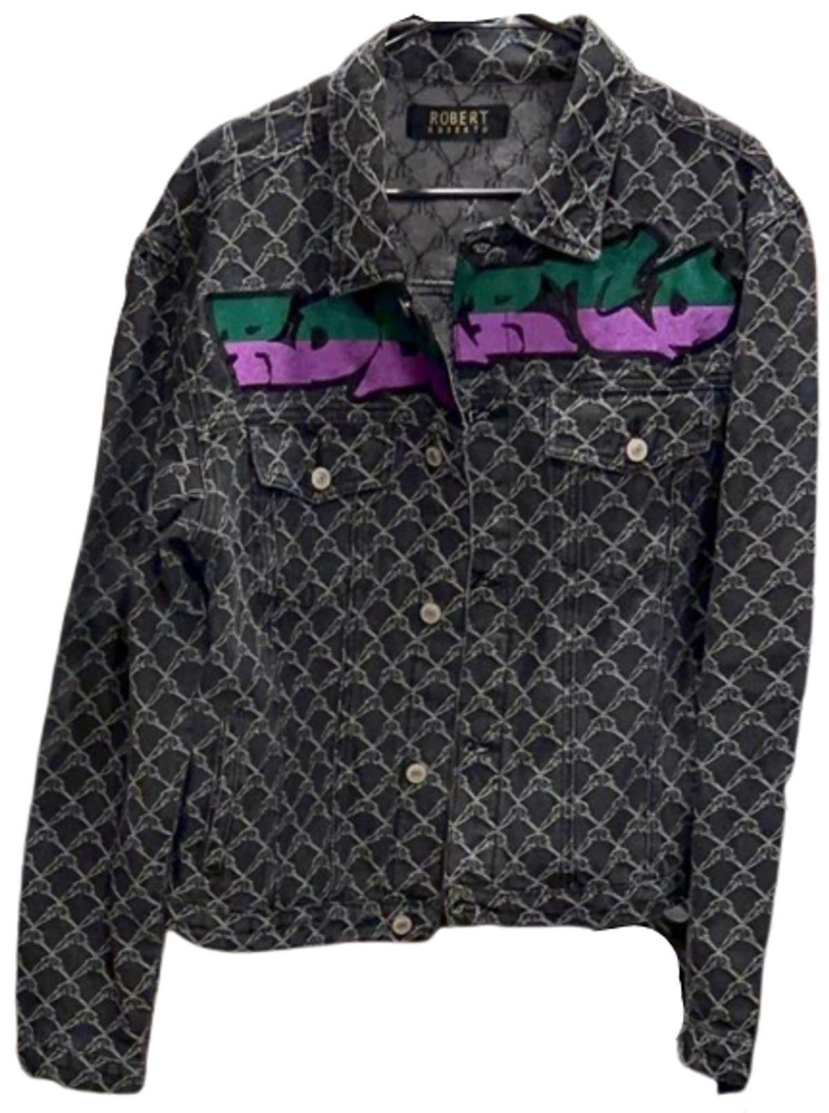 Robert Roberto Roberto Black Denim Jacket