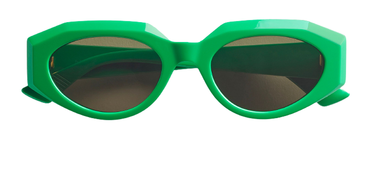 Bottega Veneta Facet Acetate Cat Eye Sunglasses