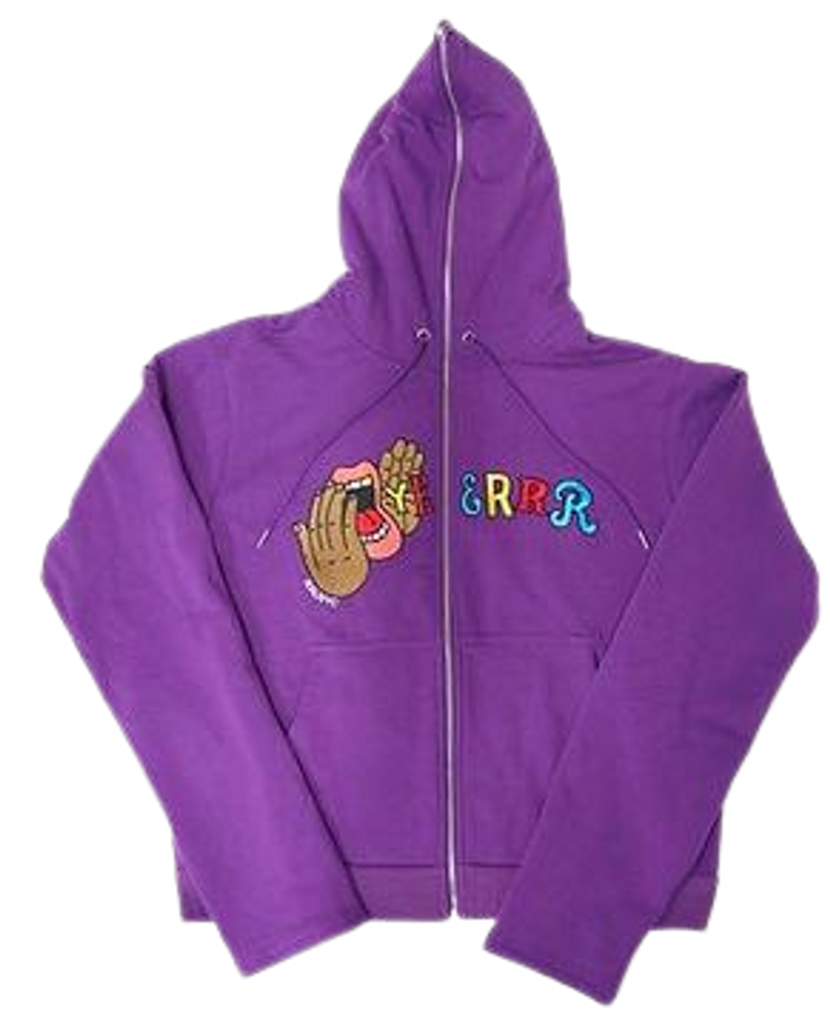 Ralnewyork Yeerrr Full-Zip Purple Hoodie