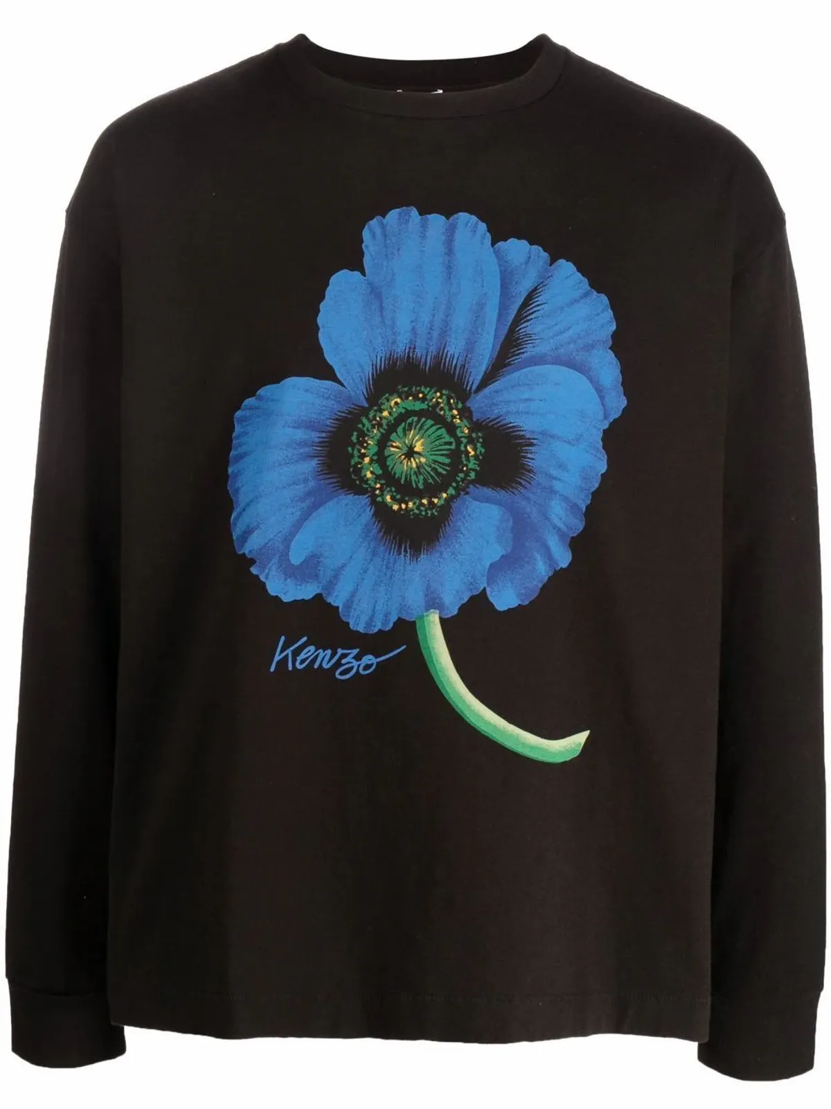 Kenzo Boke Flower-Print Cotton Sweatshirt