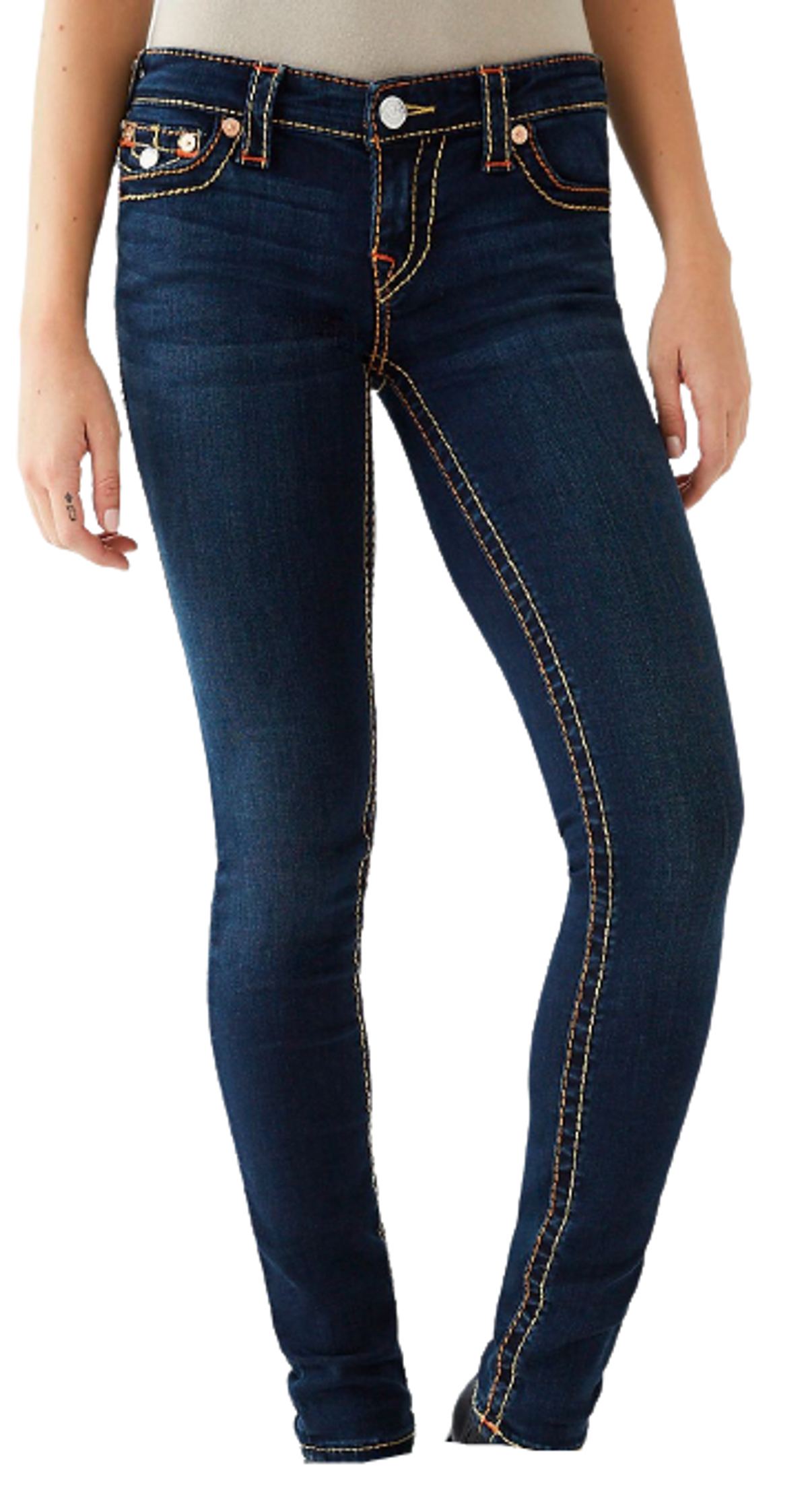 True Religion Stella Big T Low Rise Jeans