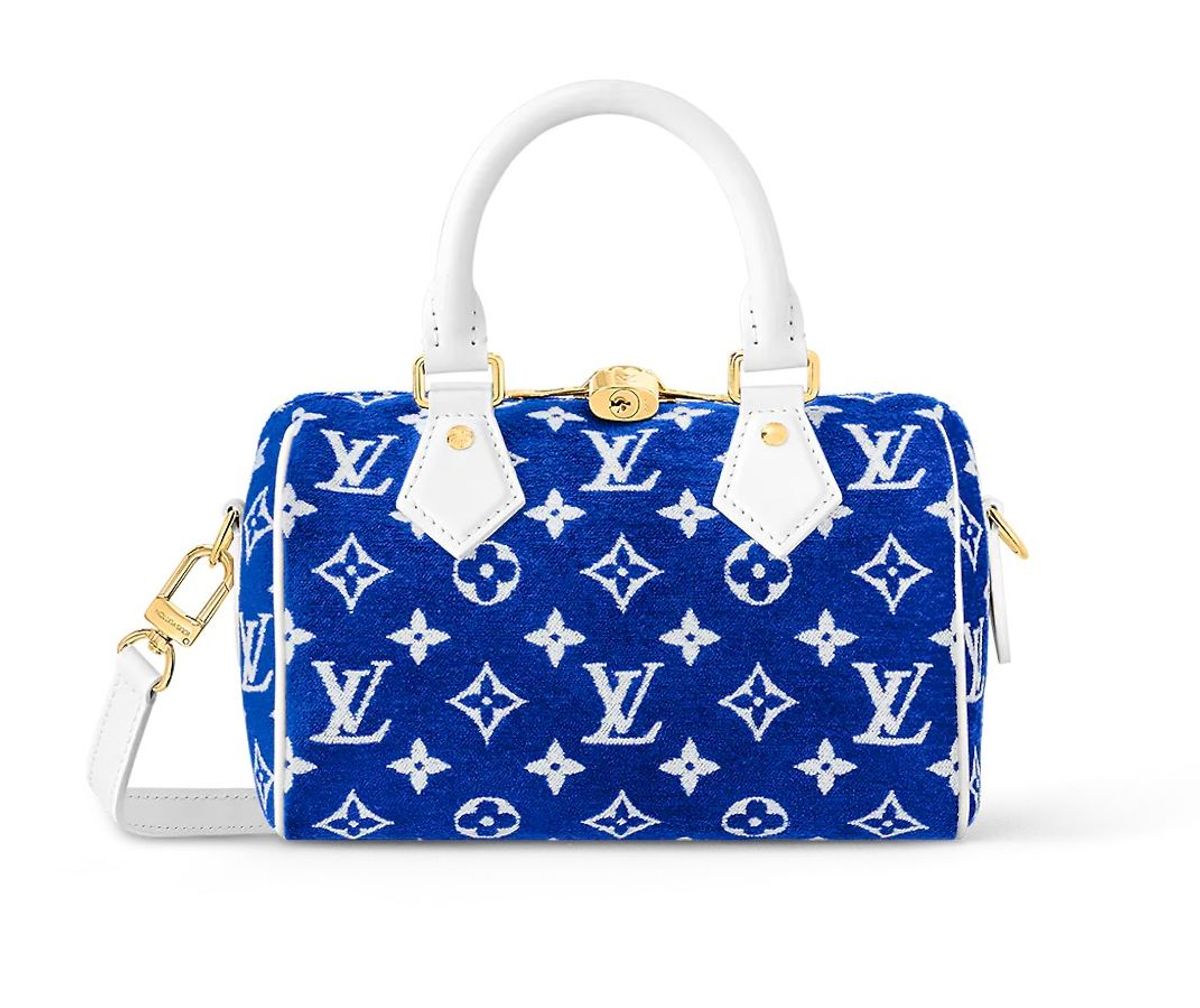 Louis Vuitton Speedy Bandouliere 20 Blue Bag