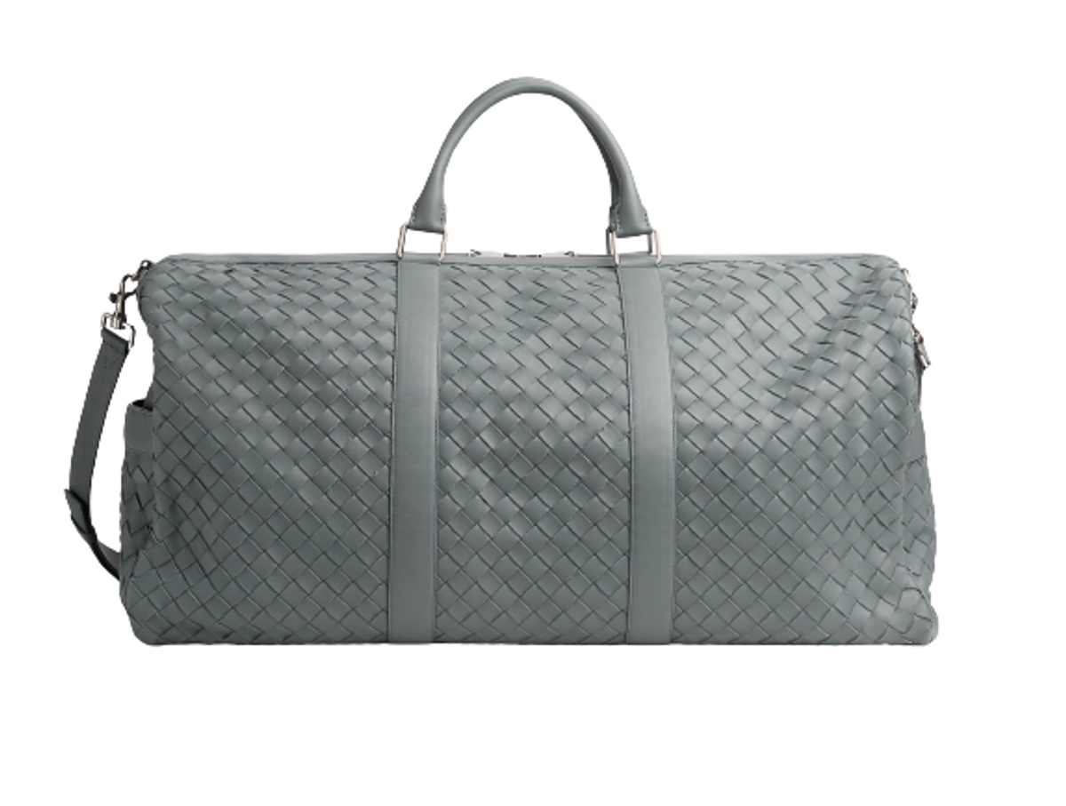 Bottega Veneta Classic Large Intrecciato Leather Thunder Duffle Bag
