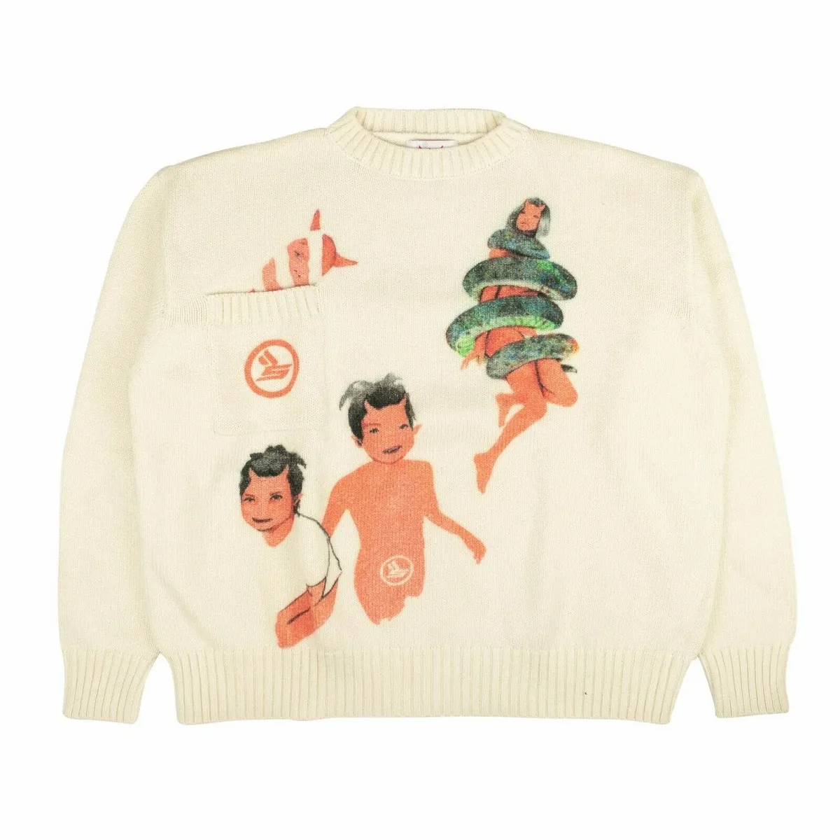 Sicko White Mischief Knitted Sweater